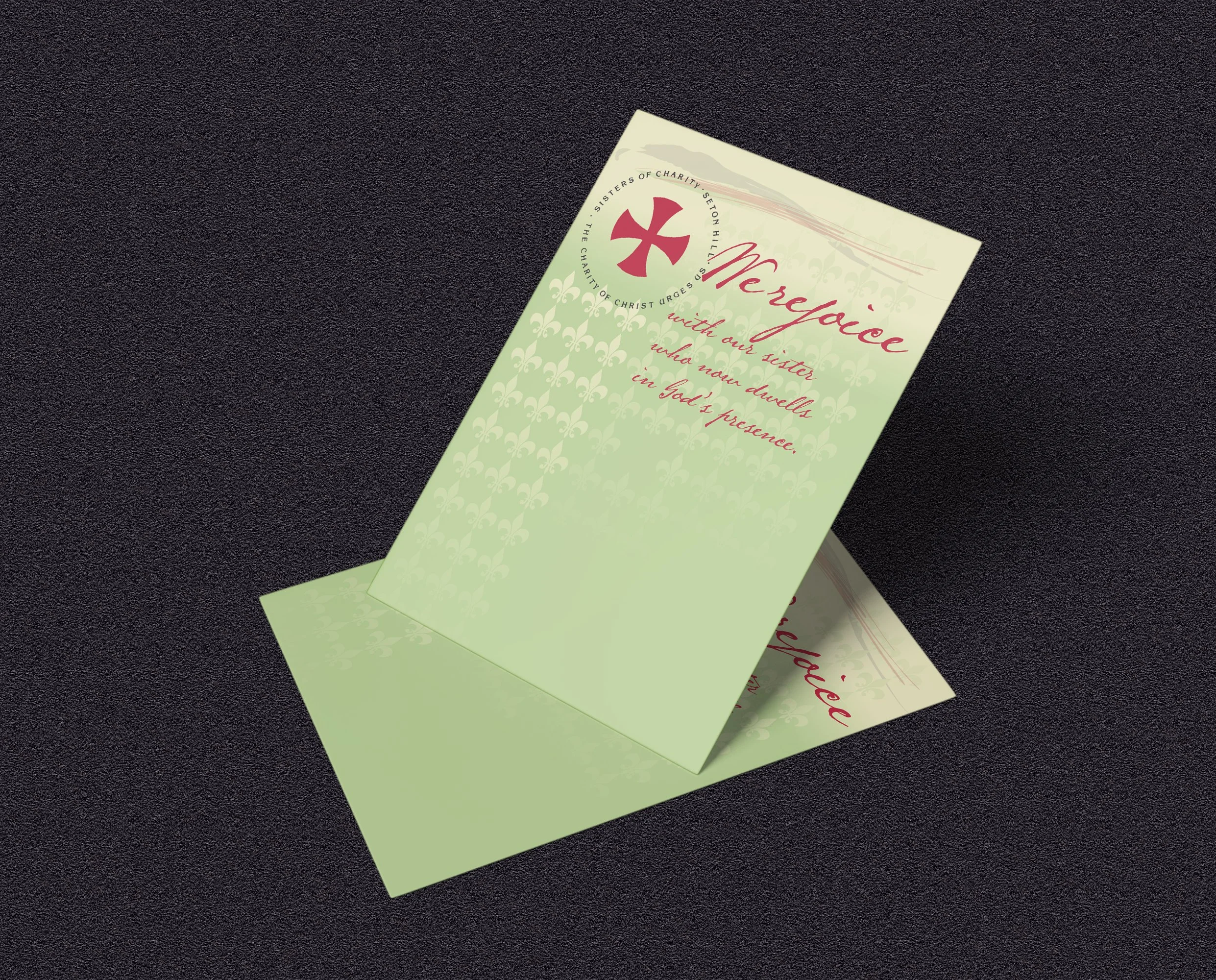 Postcard design for the Sisters of Charity of Seton Hill