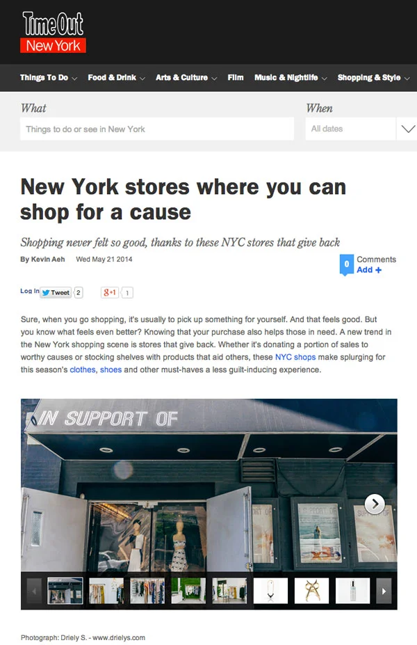 Time Out NY: Shopping & Style