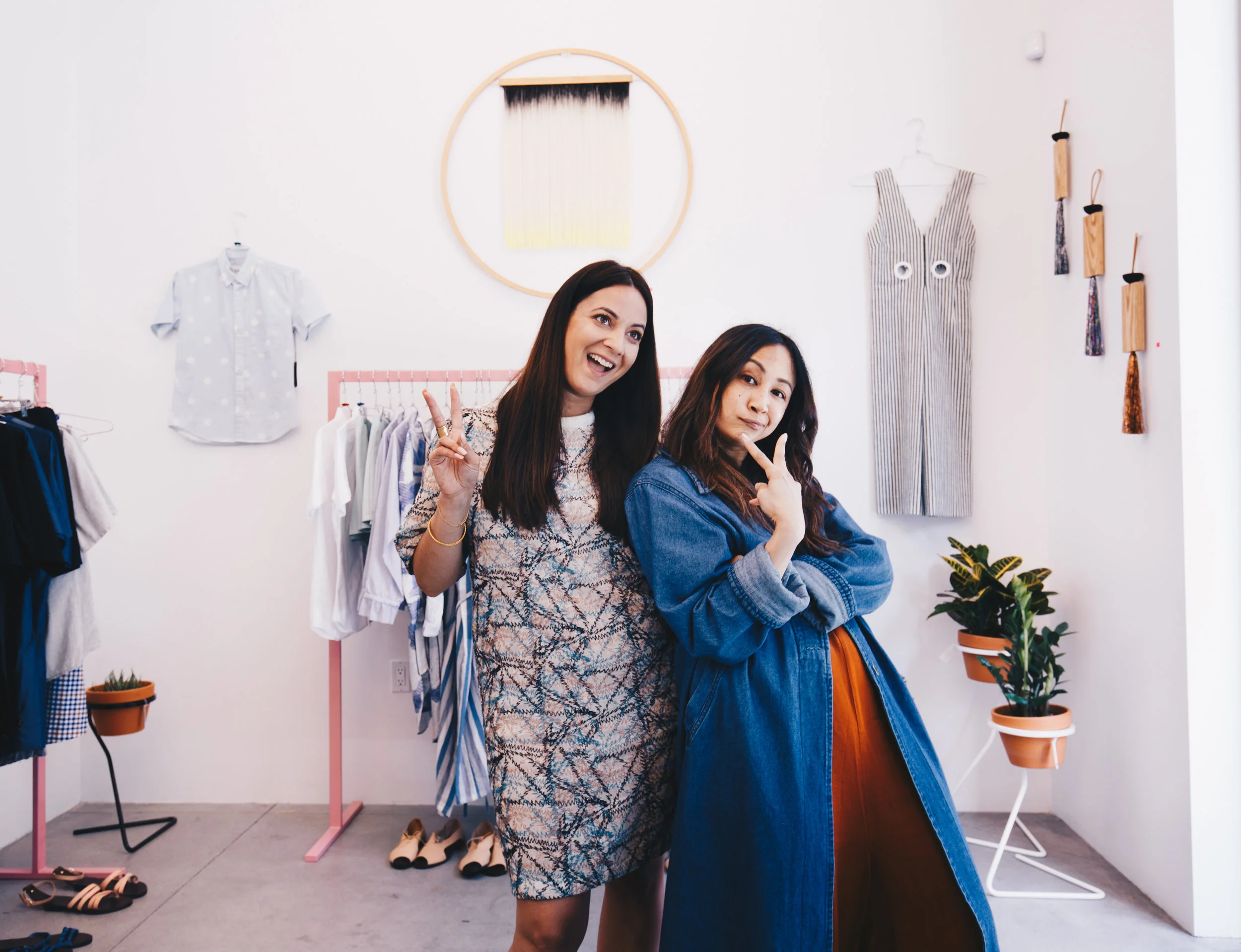 Adele Tetangco (right) with Tanya Sheikh