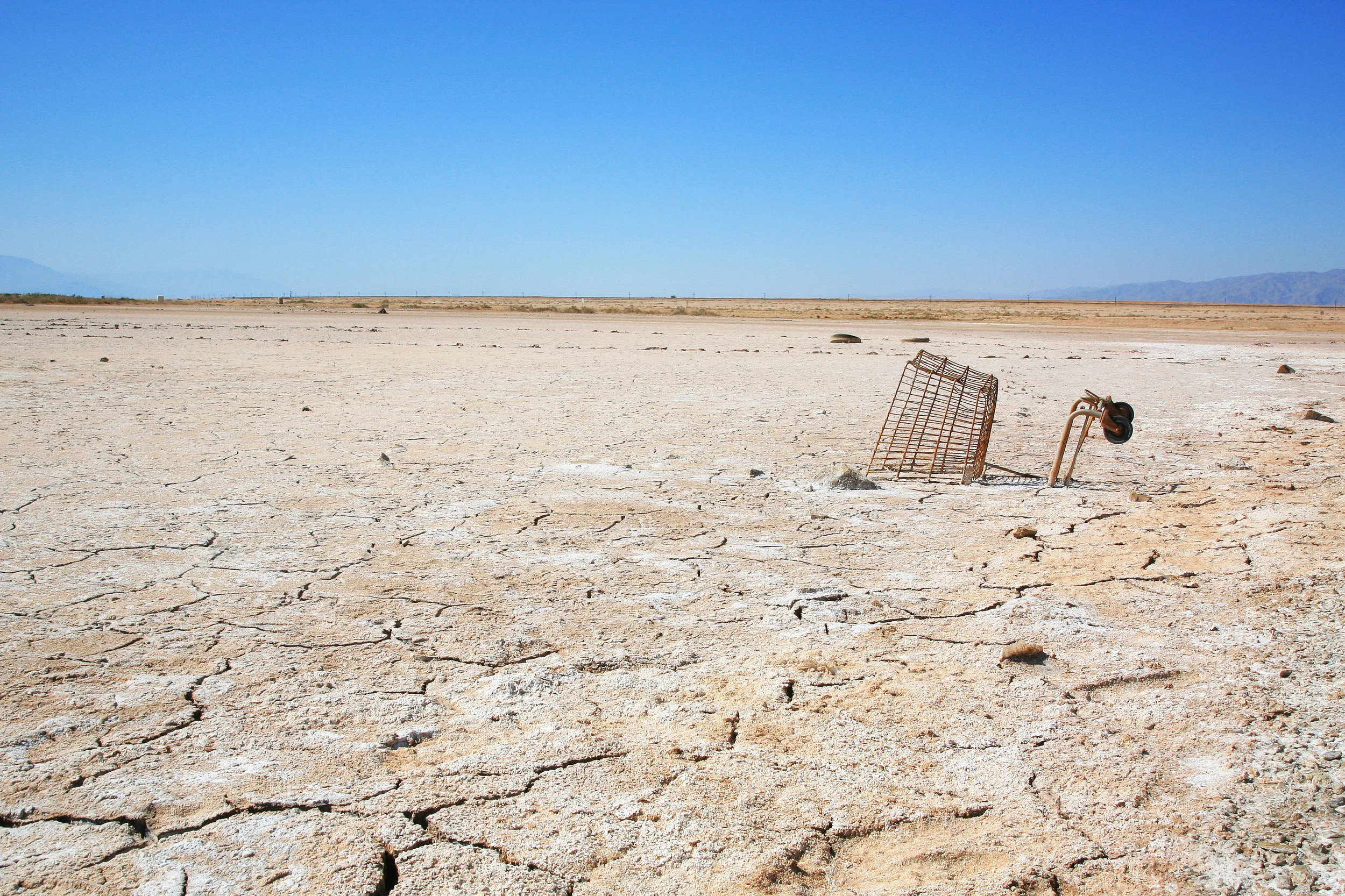 Half of a Shopping Cart - Bombay Beach