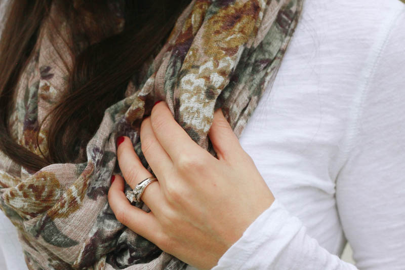 Floral Infinity Scarf from World Market | Mallorie Owens