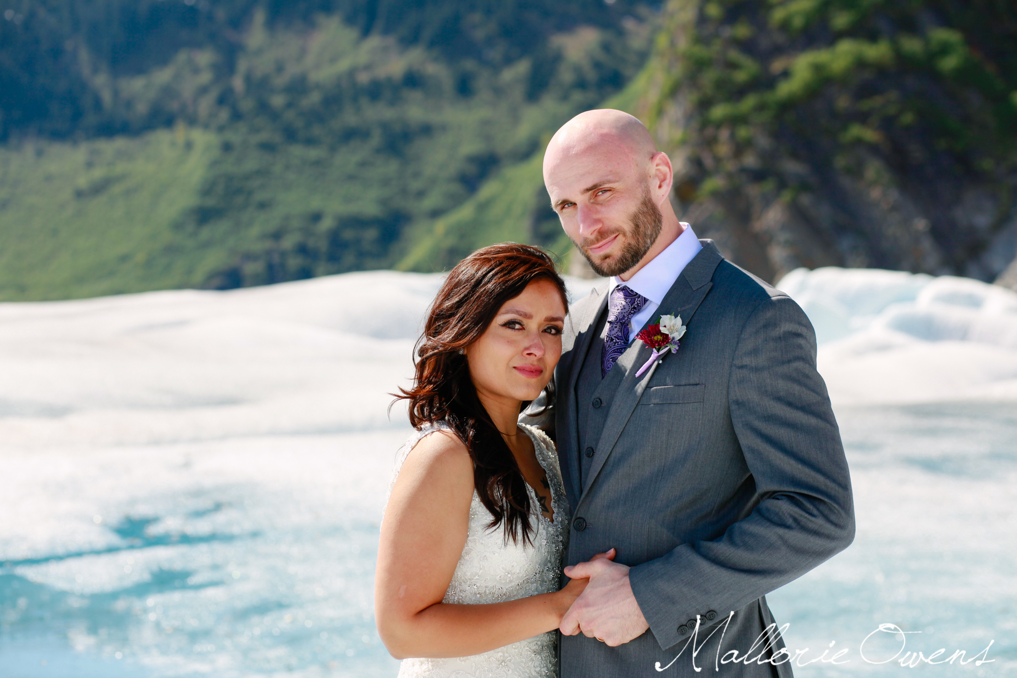 Wedding on Mendenhall Glacier in Juneau, Alaska | MALLORIE OWENS