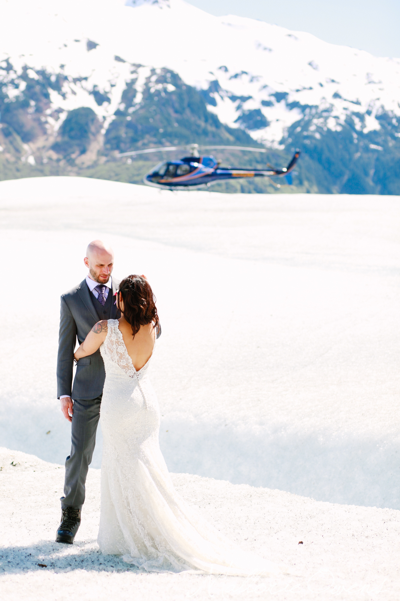 Wedding on Mendenhall Glacier in Juneau, Alaska | MALLORIE OWENS