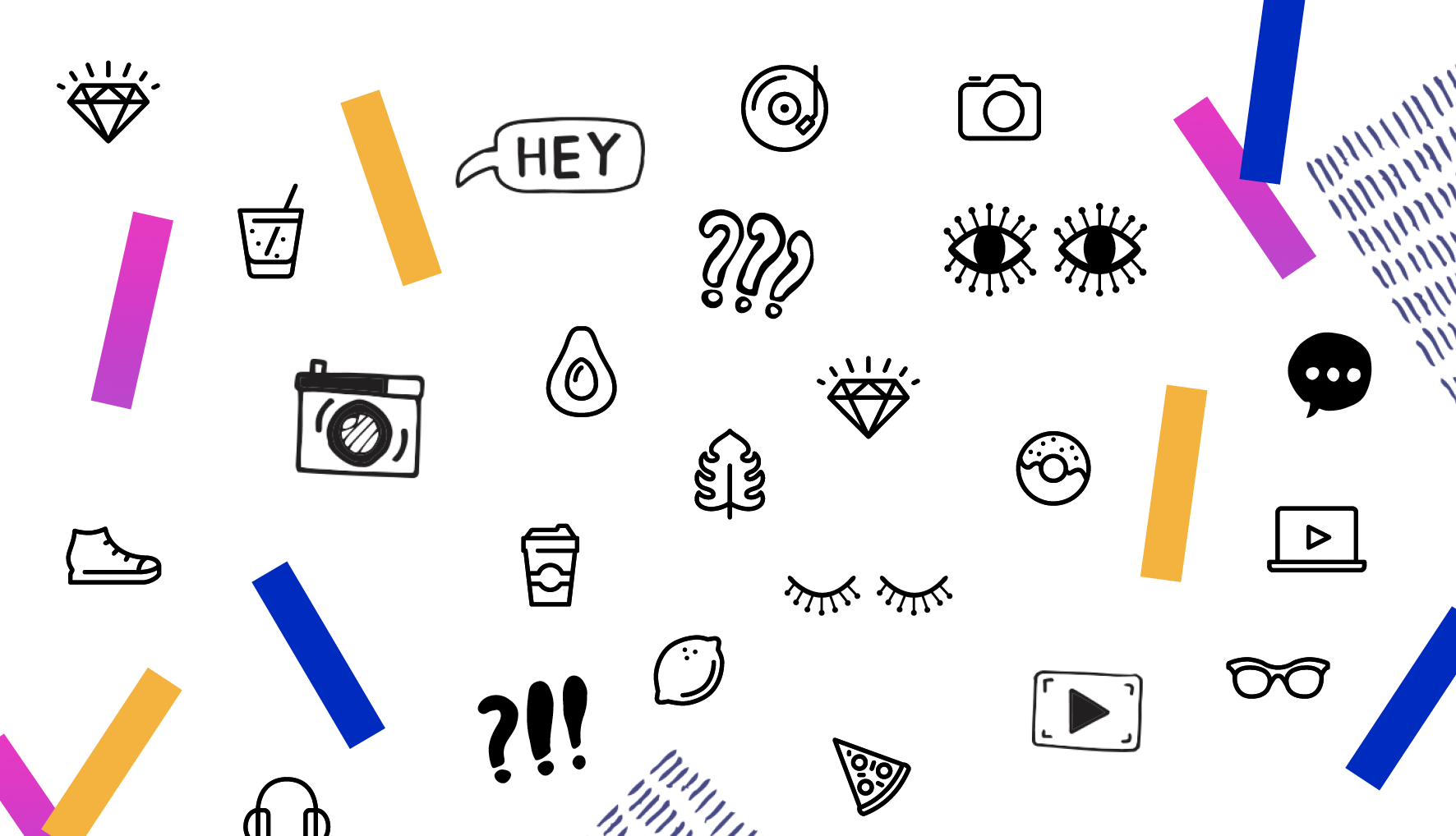  Supporting branding shapes + elements. 