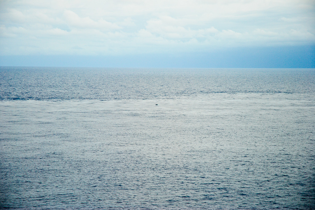 the make-shift raft, left adrift...