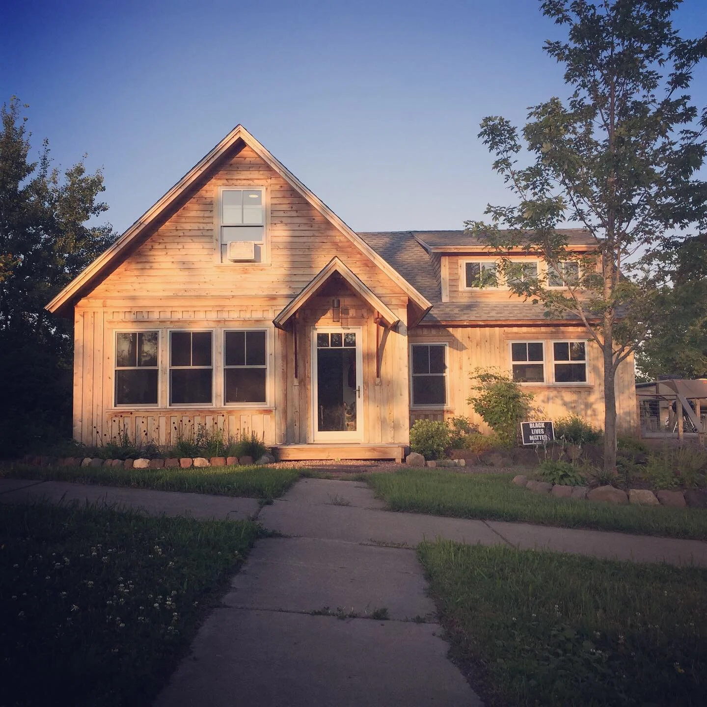 Situated at the corner of 1st Ave W and 4th St, this freshly remodeled home features wonderful views of Lake Superior, the East Bay of Grand Marais, and of the Grand Marais harbor. New Western Red Cedar siding and Marvin Integrity windows and doors throughout.