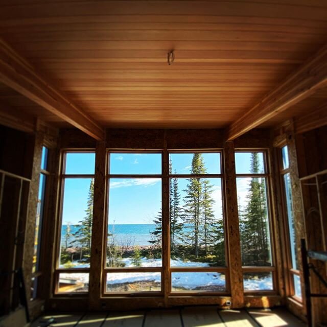 This Living Room view is okay.
#grandmaraismn #lakesuperior #croftville #douglasfir #moderncabin #modernhome #cleanwatersupportsus