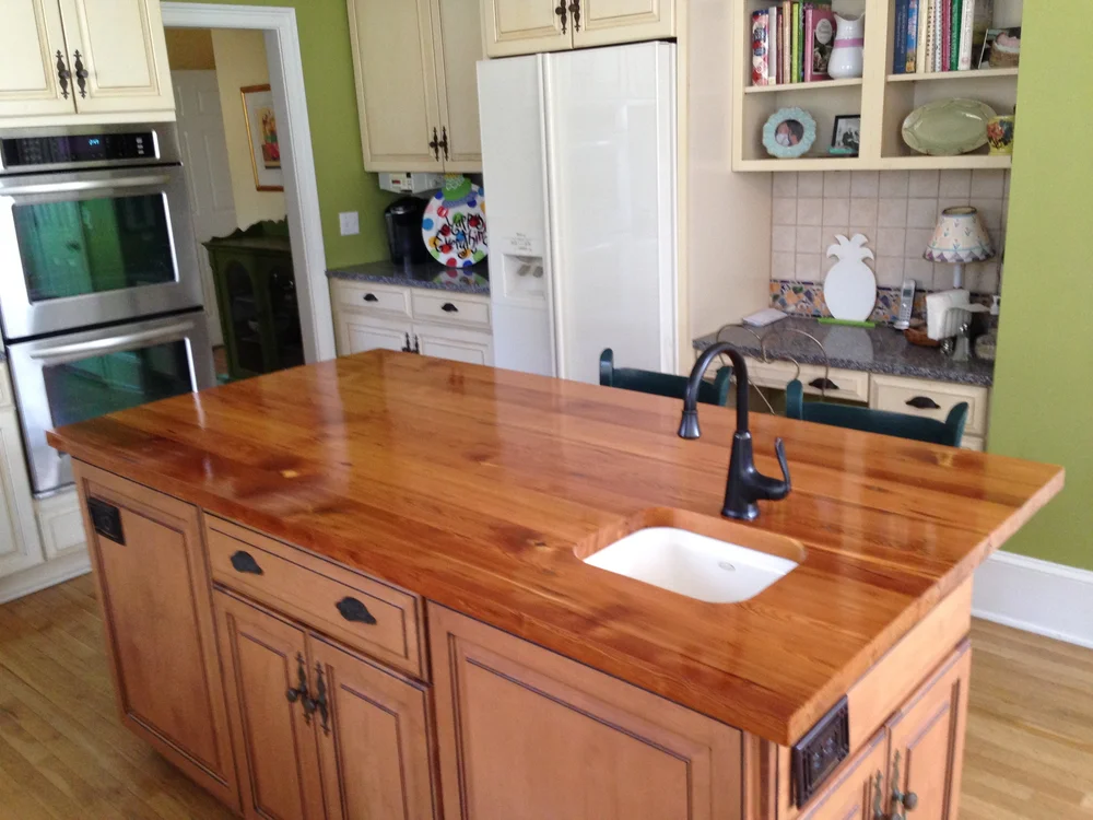 Reclaimed Pine Countertop Trotman Contracting Llc