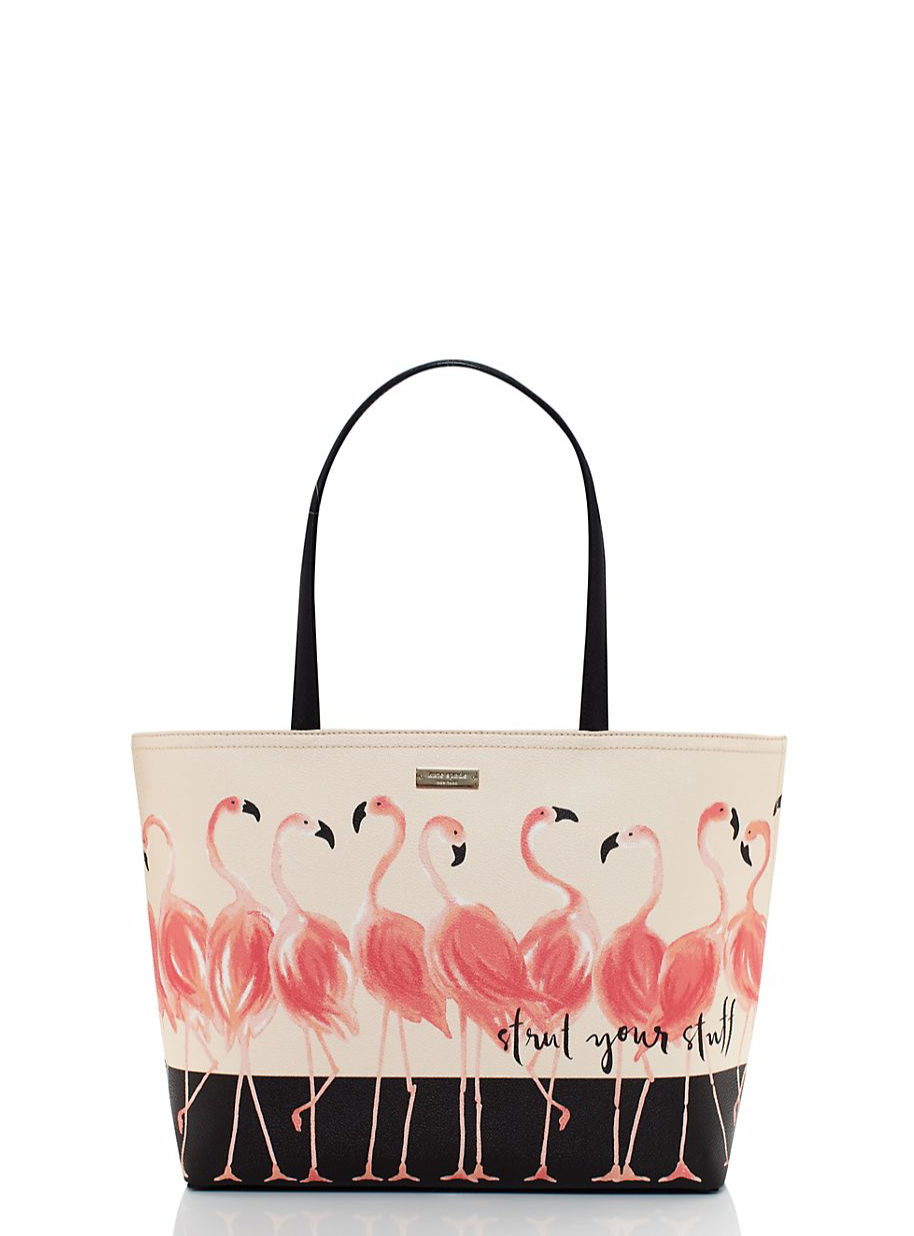 Kate Spade Strut Your Stuff Flamingo Francis Tote