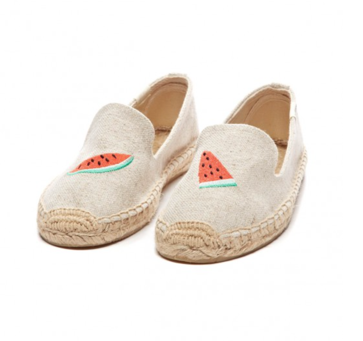 Soludos Watermelon Embroidered Smoking Slipper