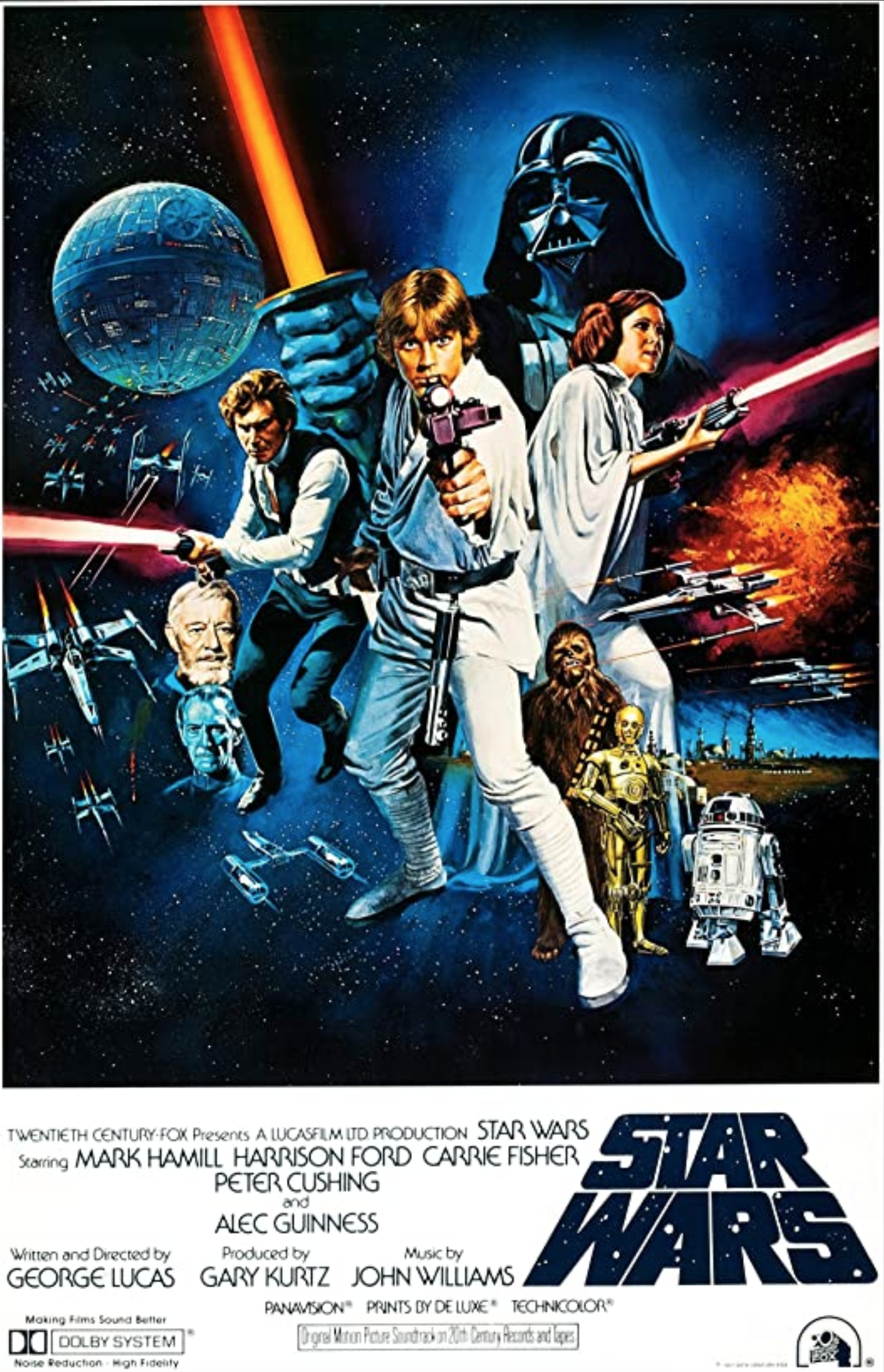 Selten THX Poster Falcon Scene von 1995 Star Wars Trilogie Germany 