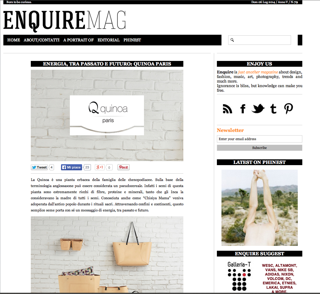 Enquire Mag 07.14