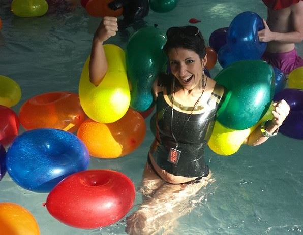 Splashing around in latex is ever so fun! MKM at Montreal Fetish Weekend