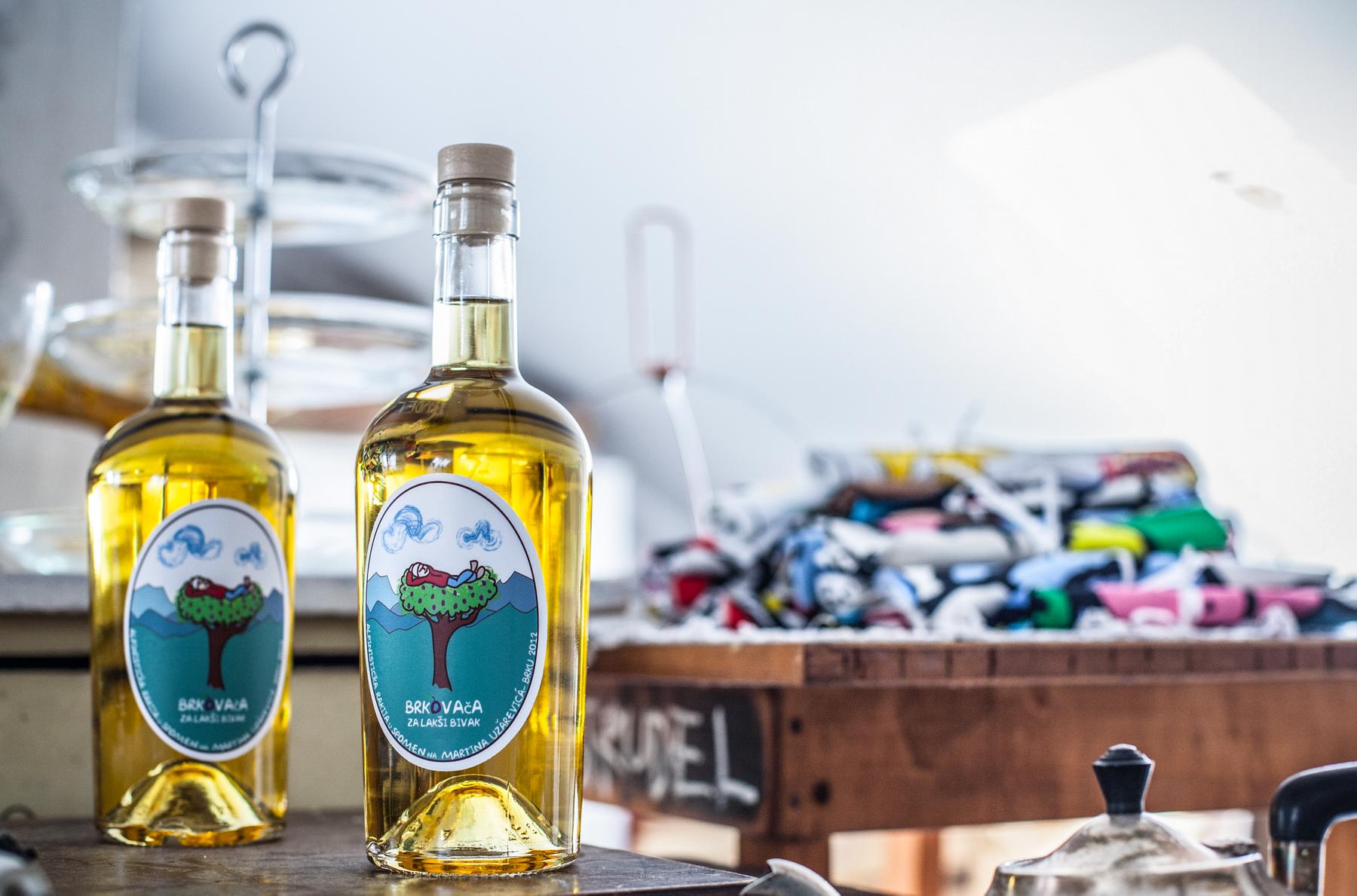 Penjalački must have - Brkovača , za lakši bivak A climber's must have- home made sliwowitz, Brkovača (Moustache schnapps), for and easier bivouac