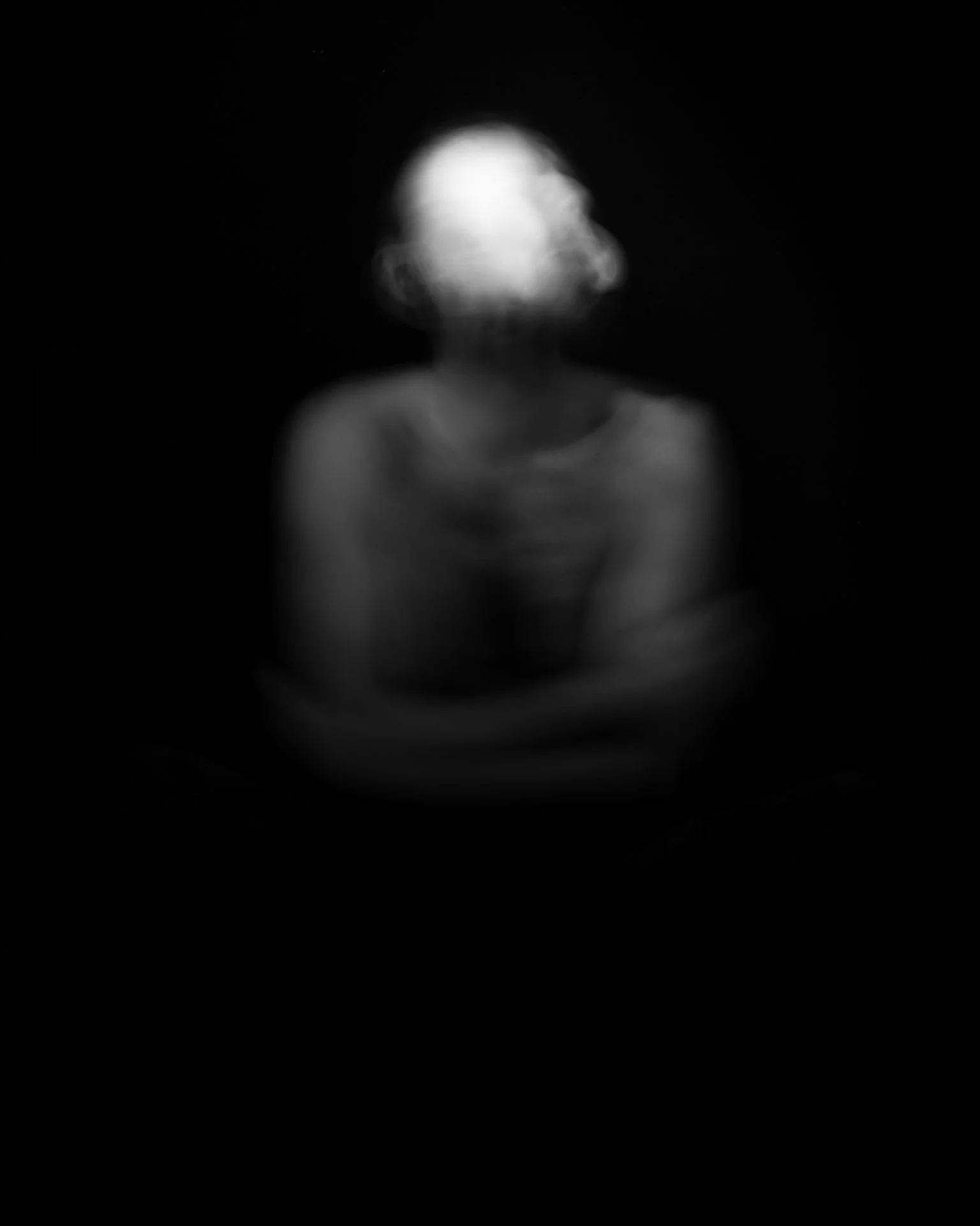 Autoritratto mosso bianco 1 - torso, 40x50.jpg