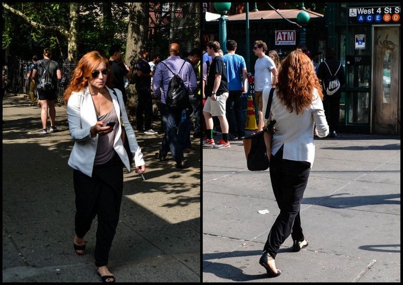 Blazer, Sandals, and Shades on 6th Avenue