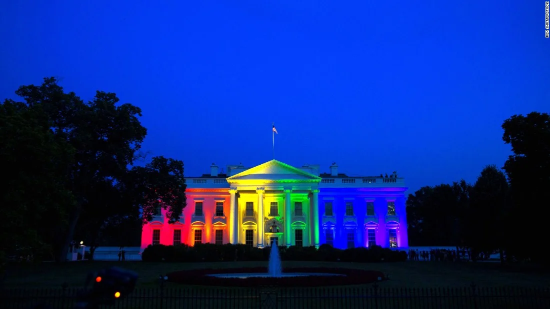 7. The White House is lit up in rainbow colors to commemorate the Supreme Court’s ruling to legalize same-sex marriage.
