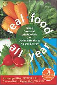 If you're interested in seasonal cooking and eating, I recommend Real Food All Year. It combines ancient Chinese practices with today's knowledge and some simple recipes. Real Food All Year: Eating Seasonal Whole Foods for Optimal Health and All-Day Energy