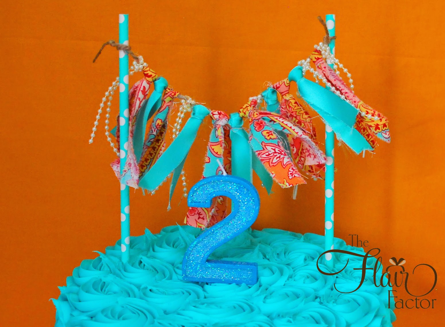 One of three ribbon cakes