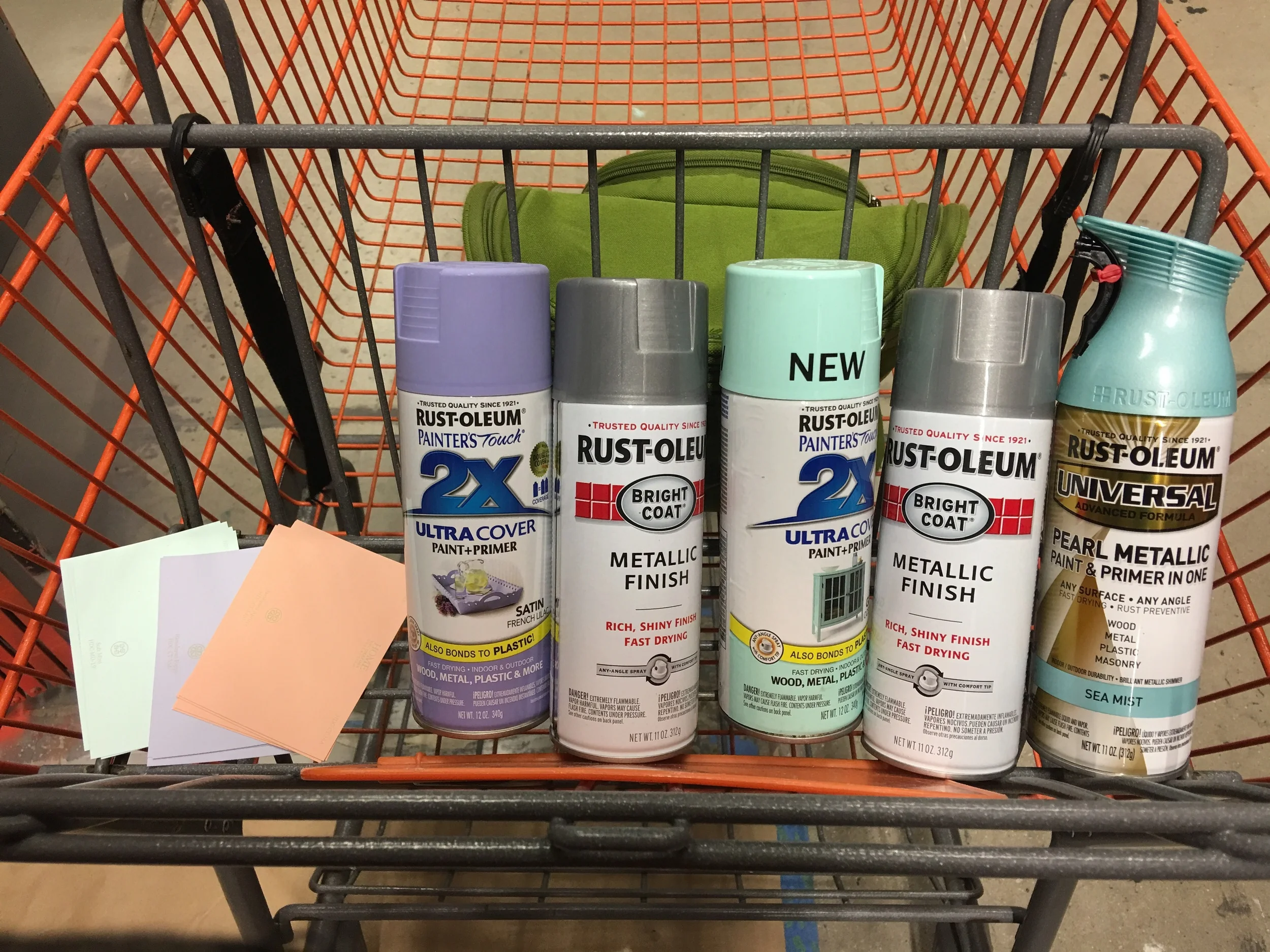 Mint...Lilac...Peach