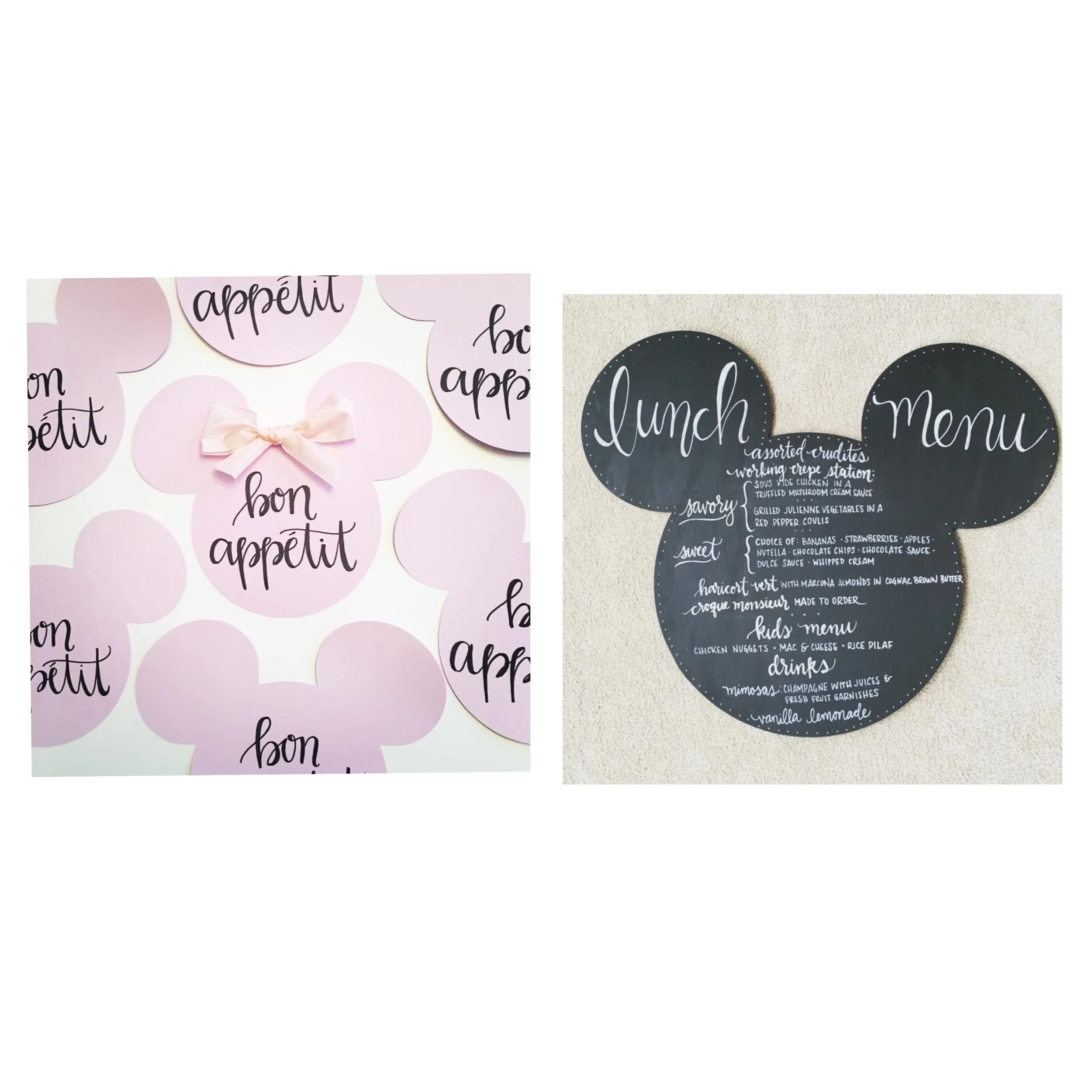 "Bon Appetit" place mats + Menu by @MintedFeather