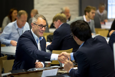 Trifilon's Jeremiah Dutton presenting at the morning VC speed dating session. Great that so many VC's specifically selected Trifilon as a start-up they'd like to meet. 