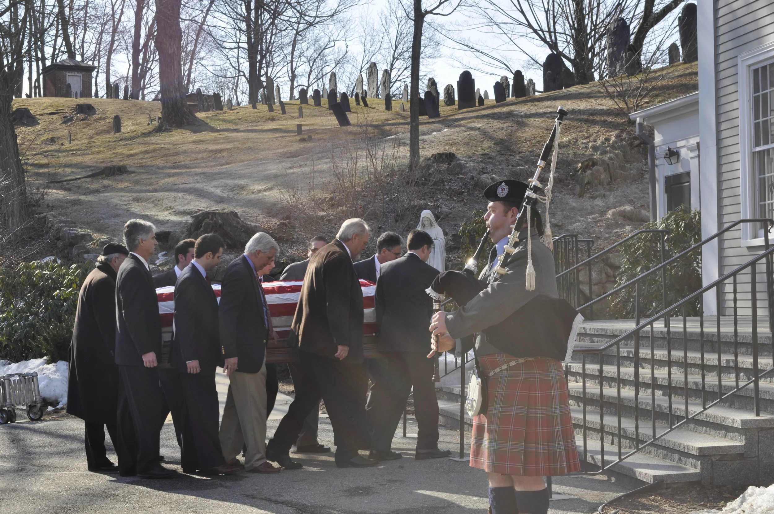 Military Funeral Holy Family Church Concord, MA