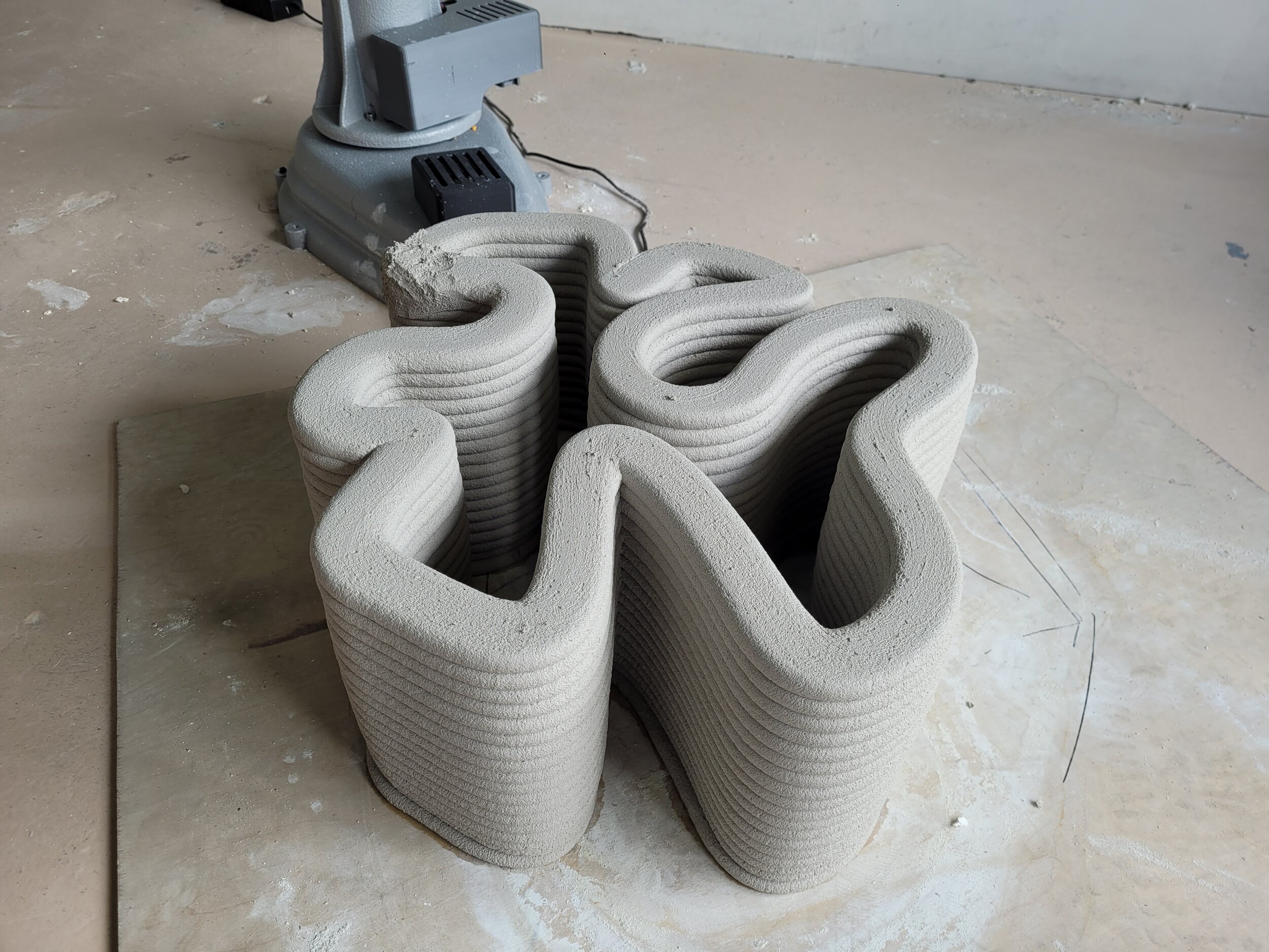 3D Printing Cement — 3D Potter Real Clay 3D Ceramic Printers - 20210922 112219