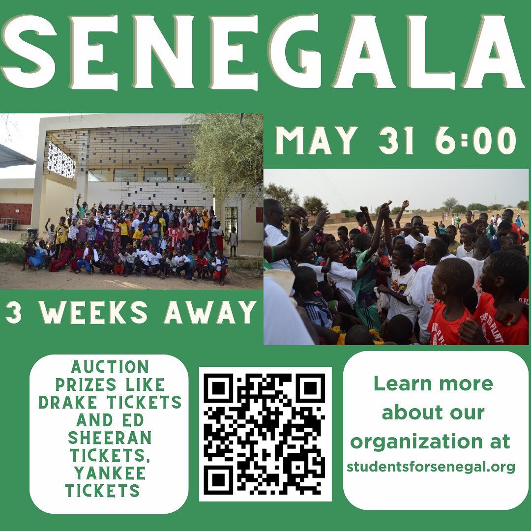 We are just 3 weeks away from our SeneGALA! Reminder to buy your tickets for May 31st at 6PM at the Larchmont Yacht Club!!