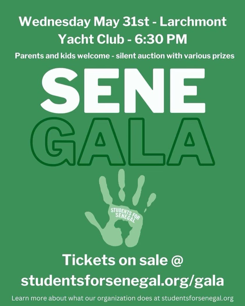 Buy your tickets for this year&rsquo;s SENEGALA!! Link is in our bio 💚
NOTE this event is at 6PM and not 6:30PM!