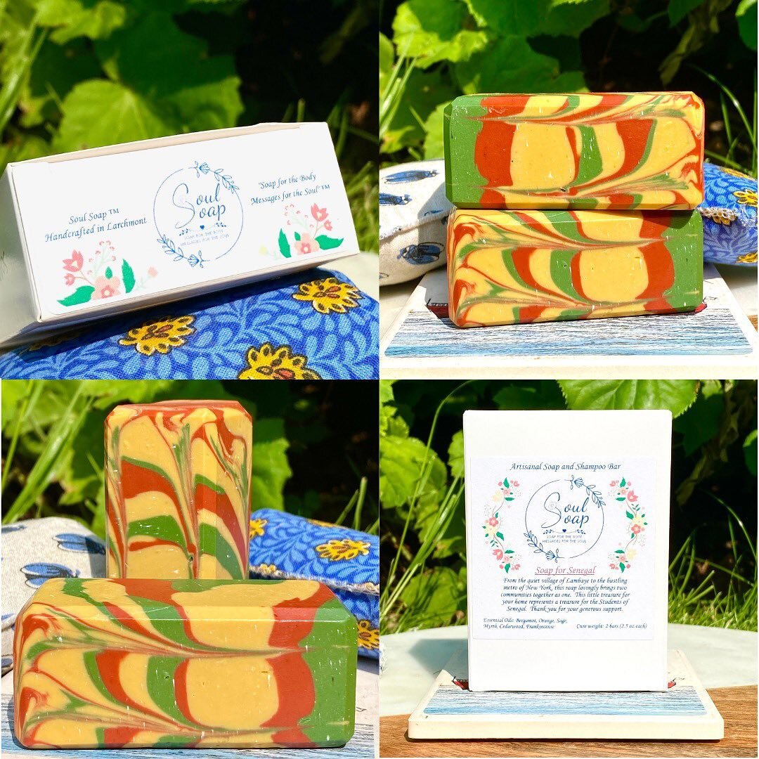 Soul Soap will be selling custom made soap for our gala tomorrow! These soap bars were made fresh and specifically for our gala. @soul_soap uses all natural oils and ingredients to replicate the beautiful scents of Senegal. Check out their page for m