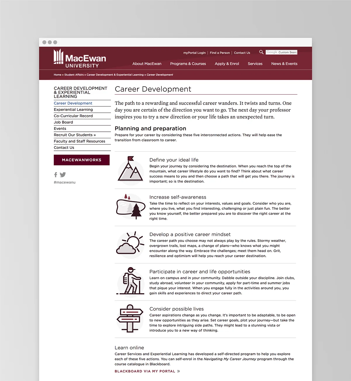 Career Development steps