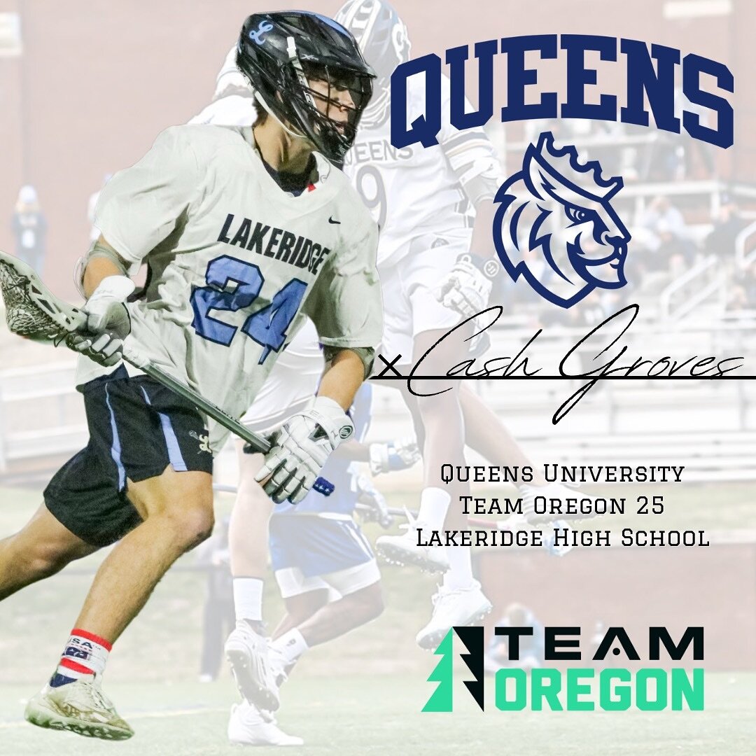 Congratulations to 2025 Faceoff Specialist @cashgroves_fogo for his commitment to Queens University! Cash has continually developed his skills over the years through hard work and dedication to his craft. We can&rsquo;t wait to watch you at the next 