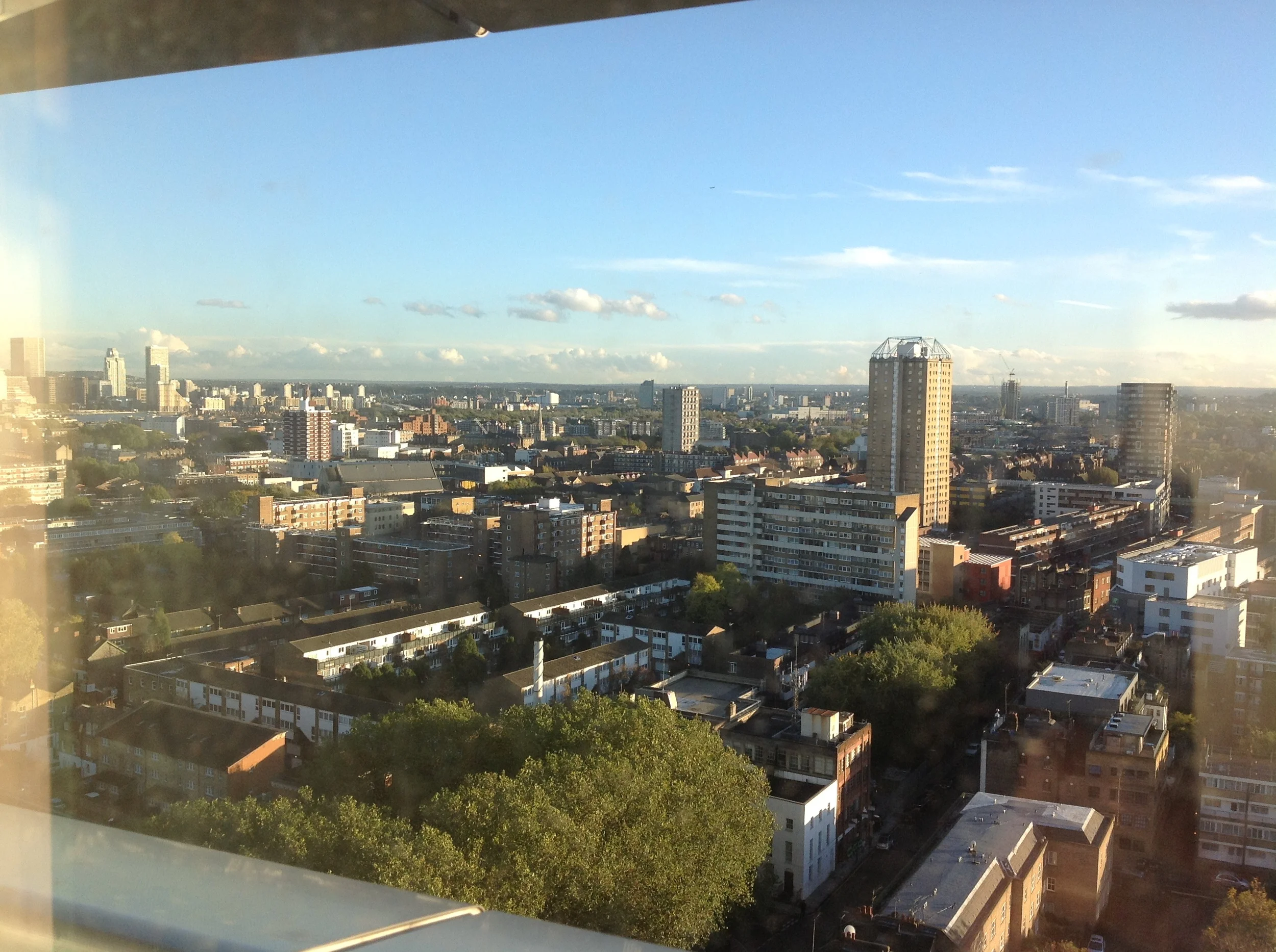 This was the view from my hospital window, feeling in prison for weeks I would look out to London, the trees, the clouds in the sky wishing and waiting and wishing to leave but not knowing if I would ever? I appreciated every little part of the view (and became very familiar with it!). Namaste :)