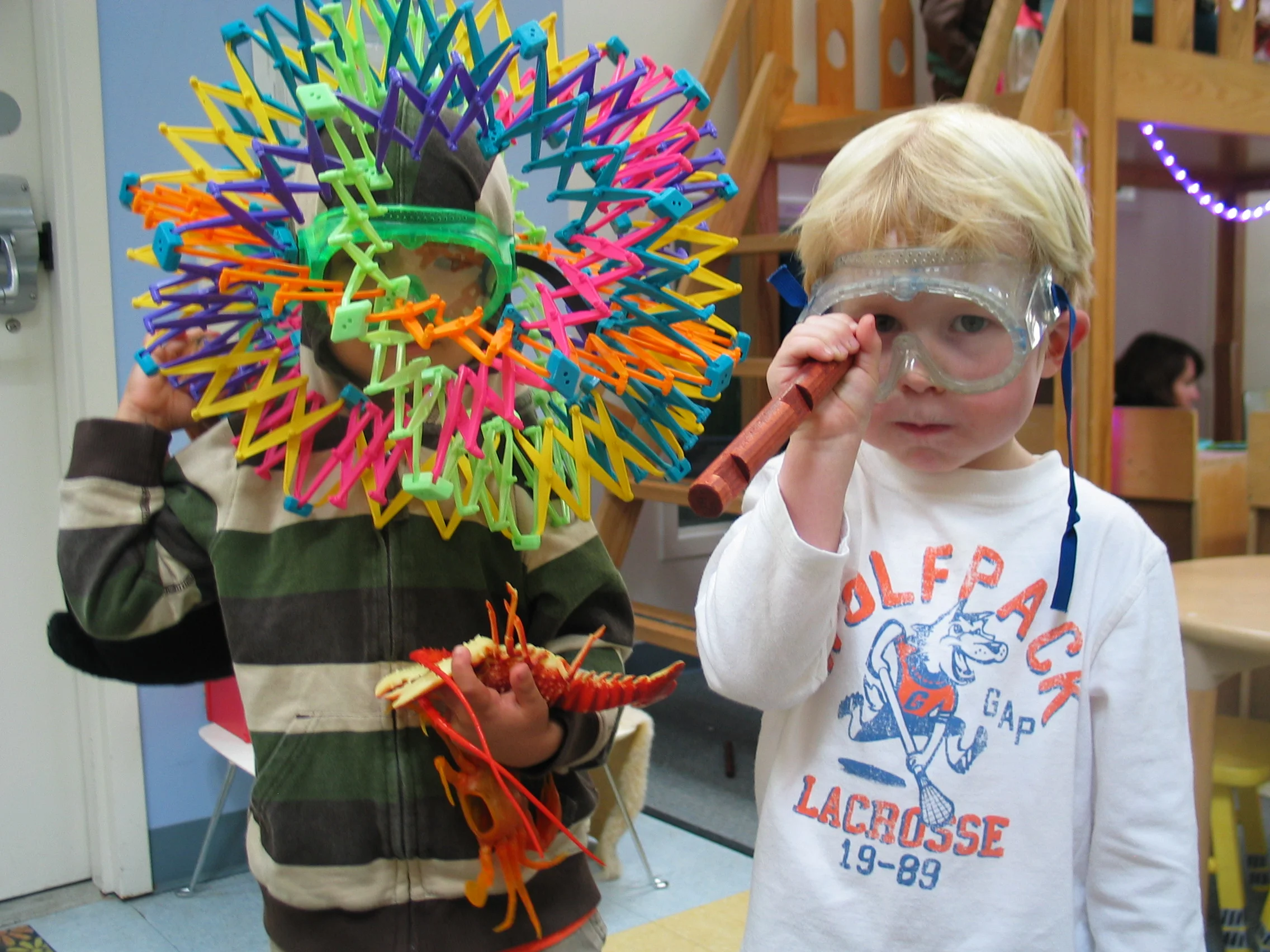 Children are given many opportunities to build, invent and create with a variety of materials.