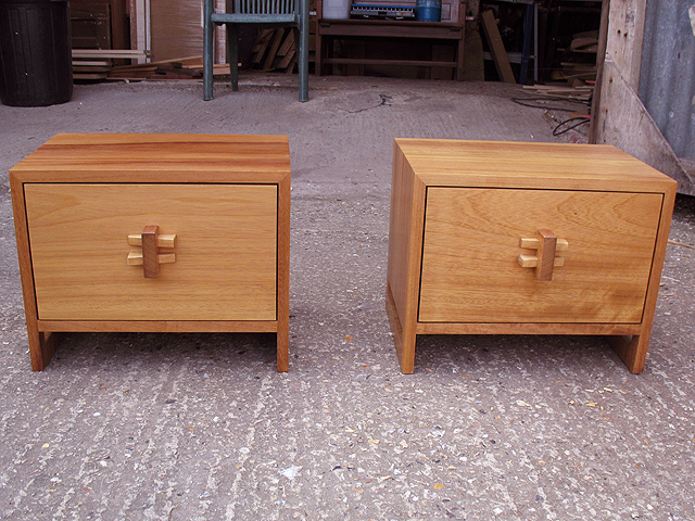 Solid Iroko handcrafted bed - handmade bespoke bedroom furniture, Brighton, Sussex