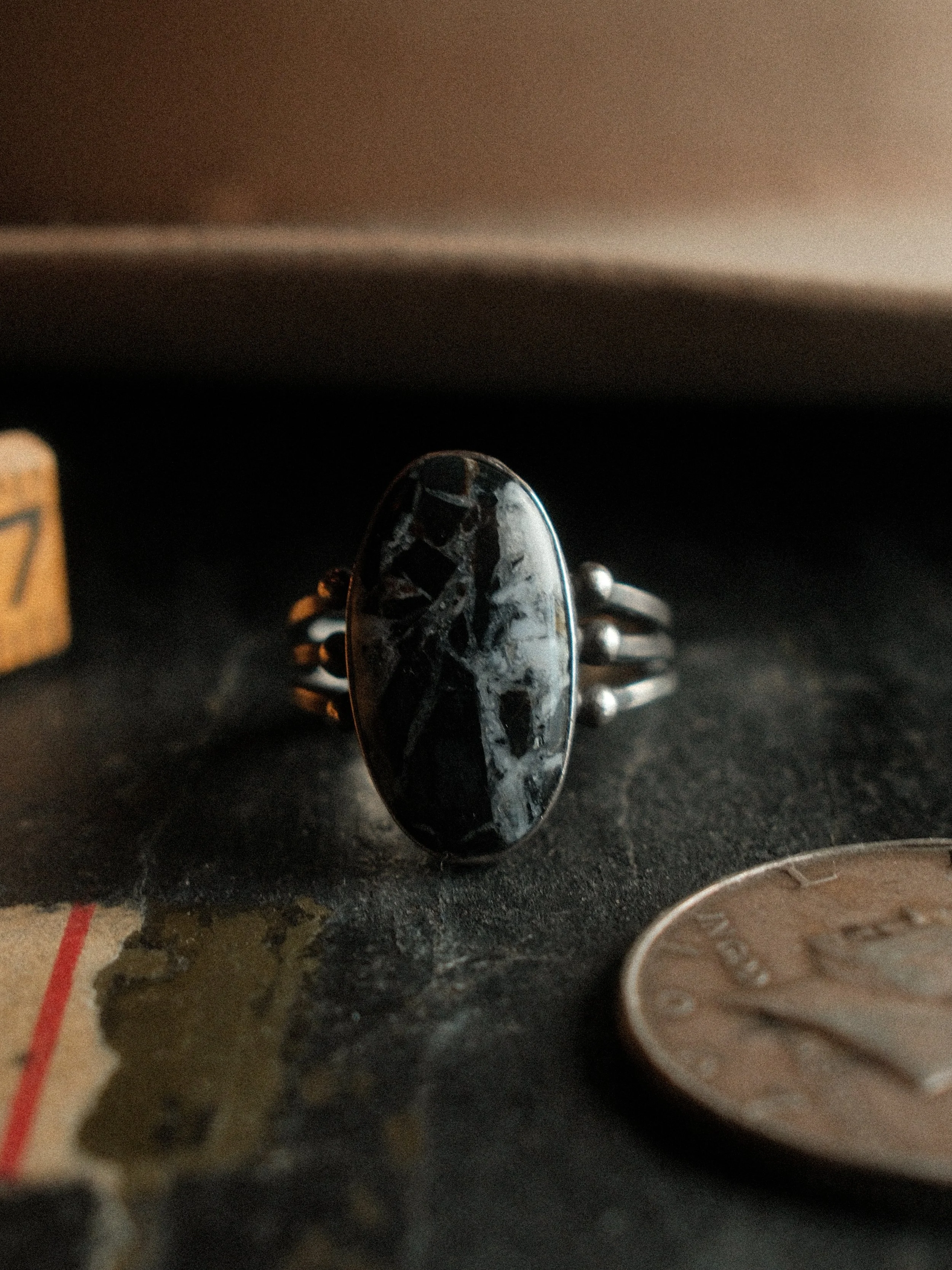 White Buffalo "Dune" Ring (8.5)