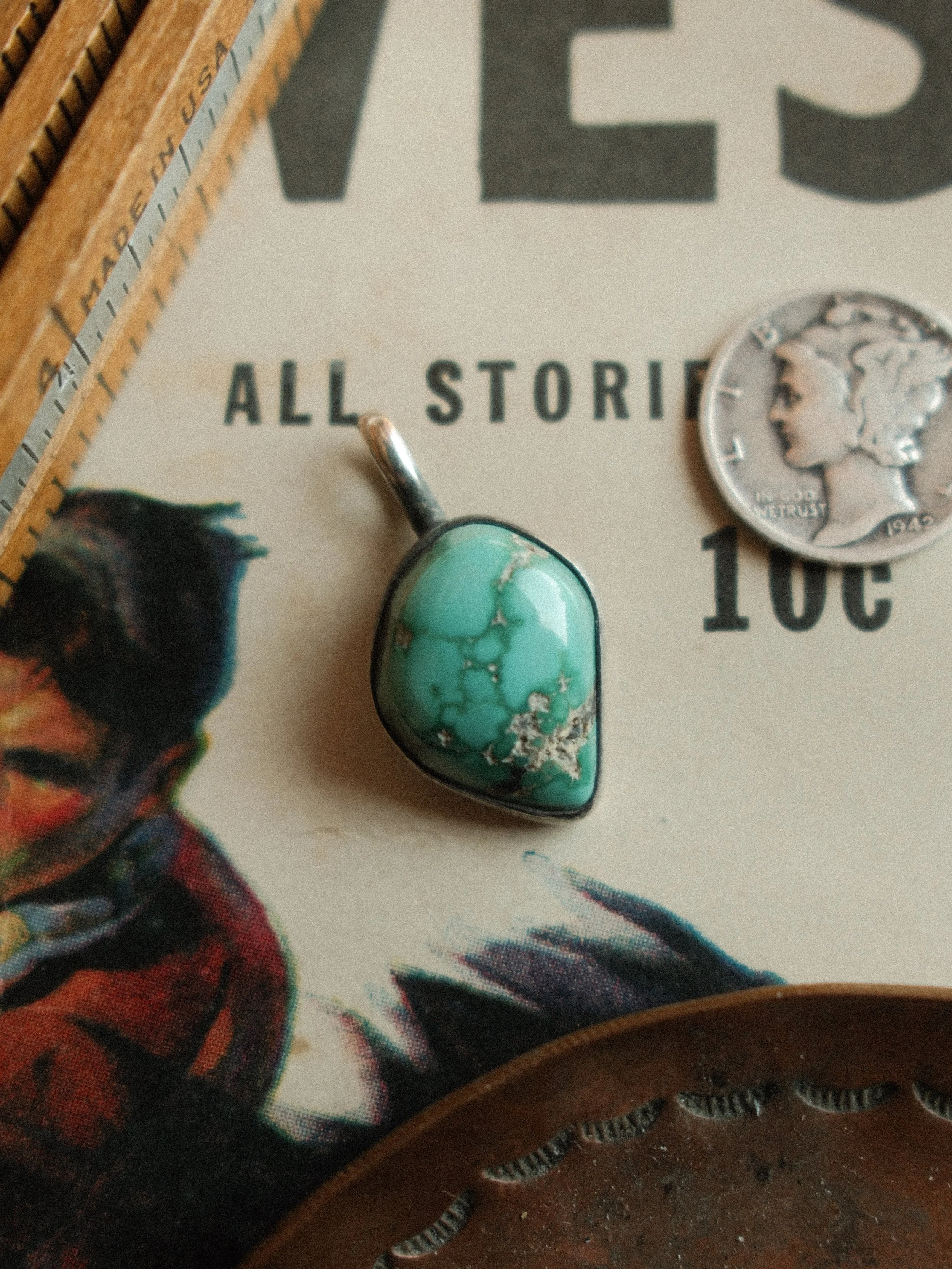 Fox Turquoise Pendant