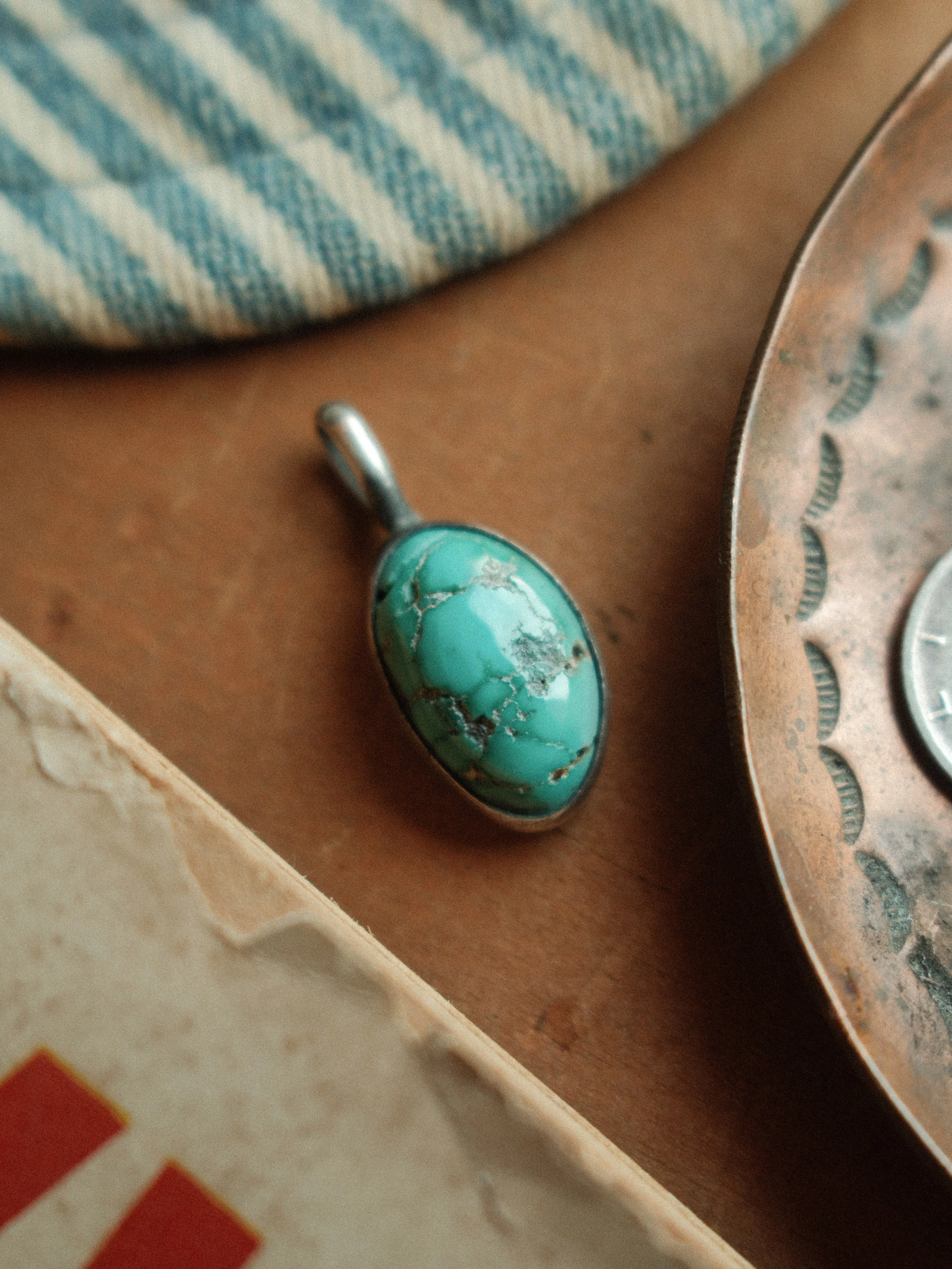 Fox Turquoise Pendant