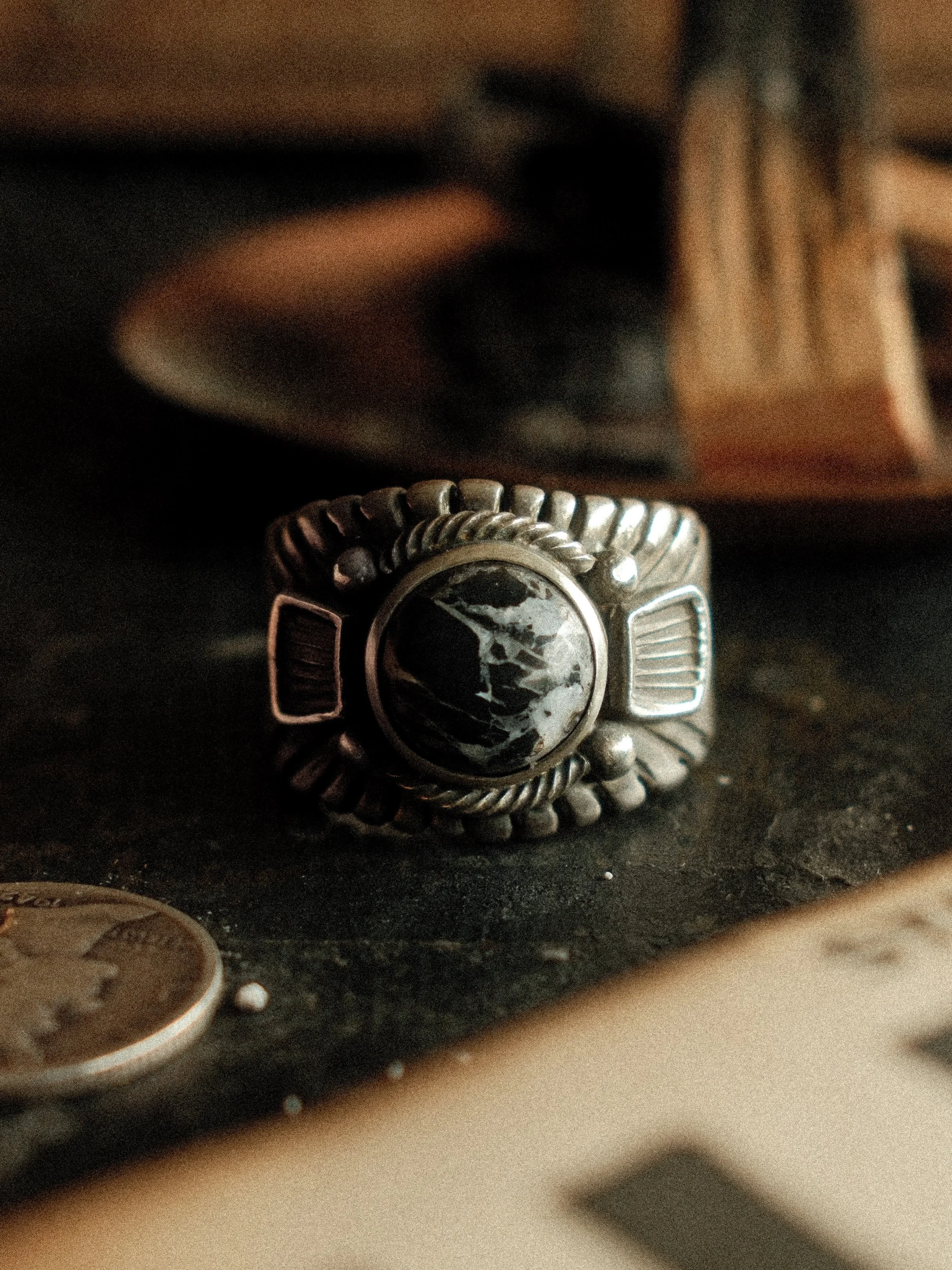 White Buffalo "Chief" Ring (8)