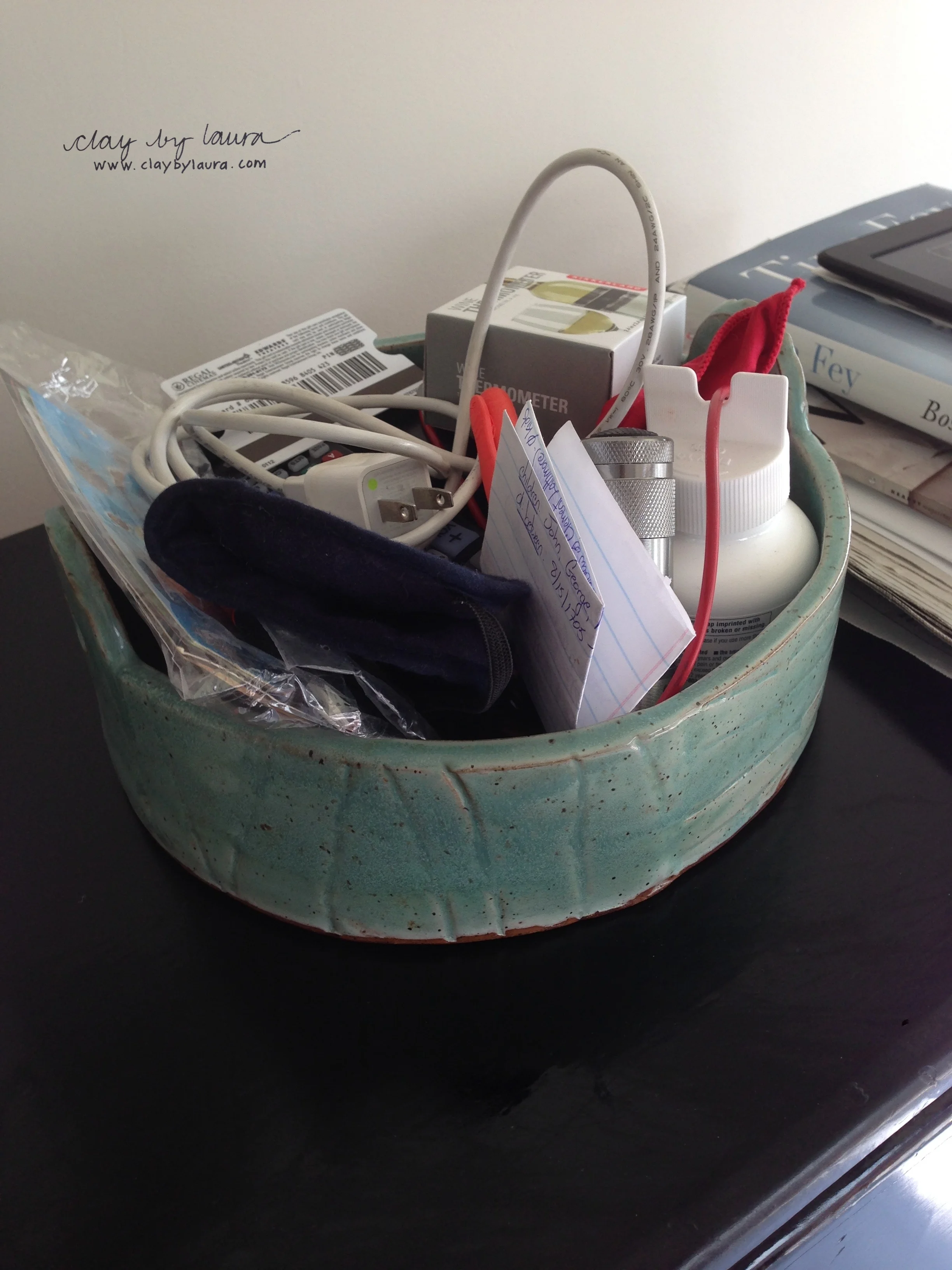 Bowls can help de-clutter. 