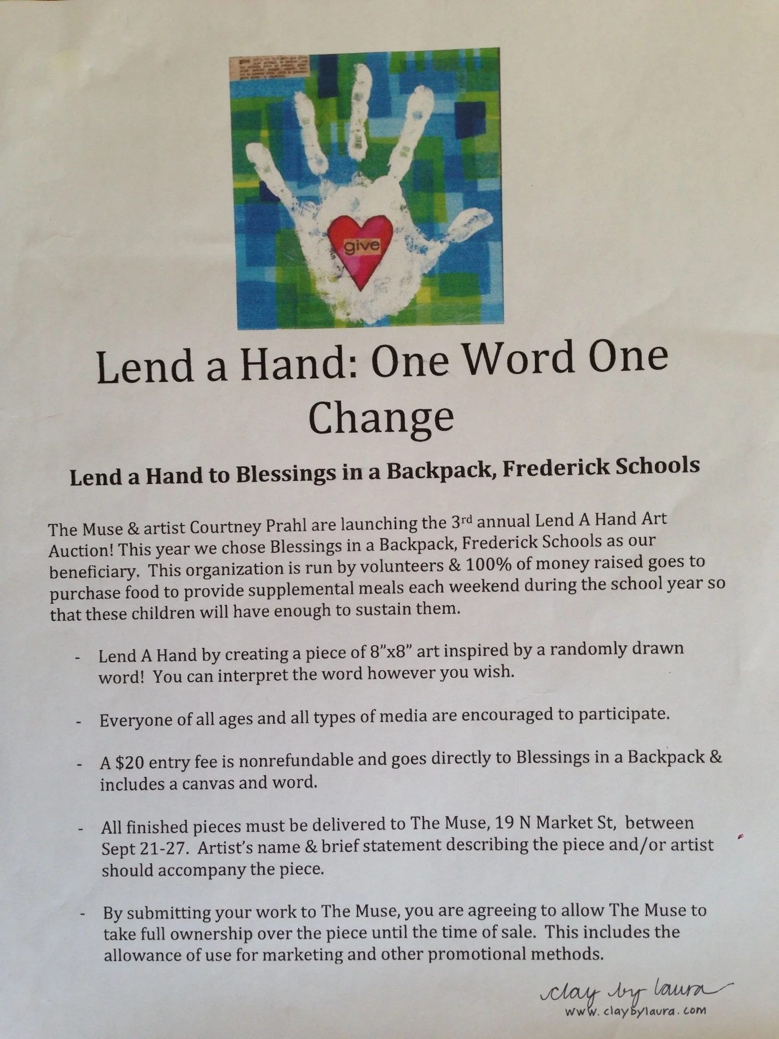 I am happy to participate in community projects including this Lend A Hand fundraiser. I picked the word "ENERGY" and interpreted it in the artwork you see below. This 8 x 8 canvas will be available for auction to raise money for 'Blessings in a Backpack'.