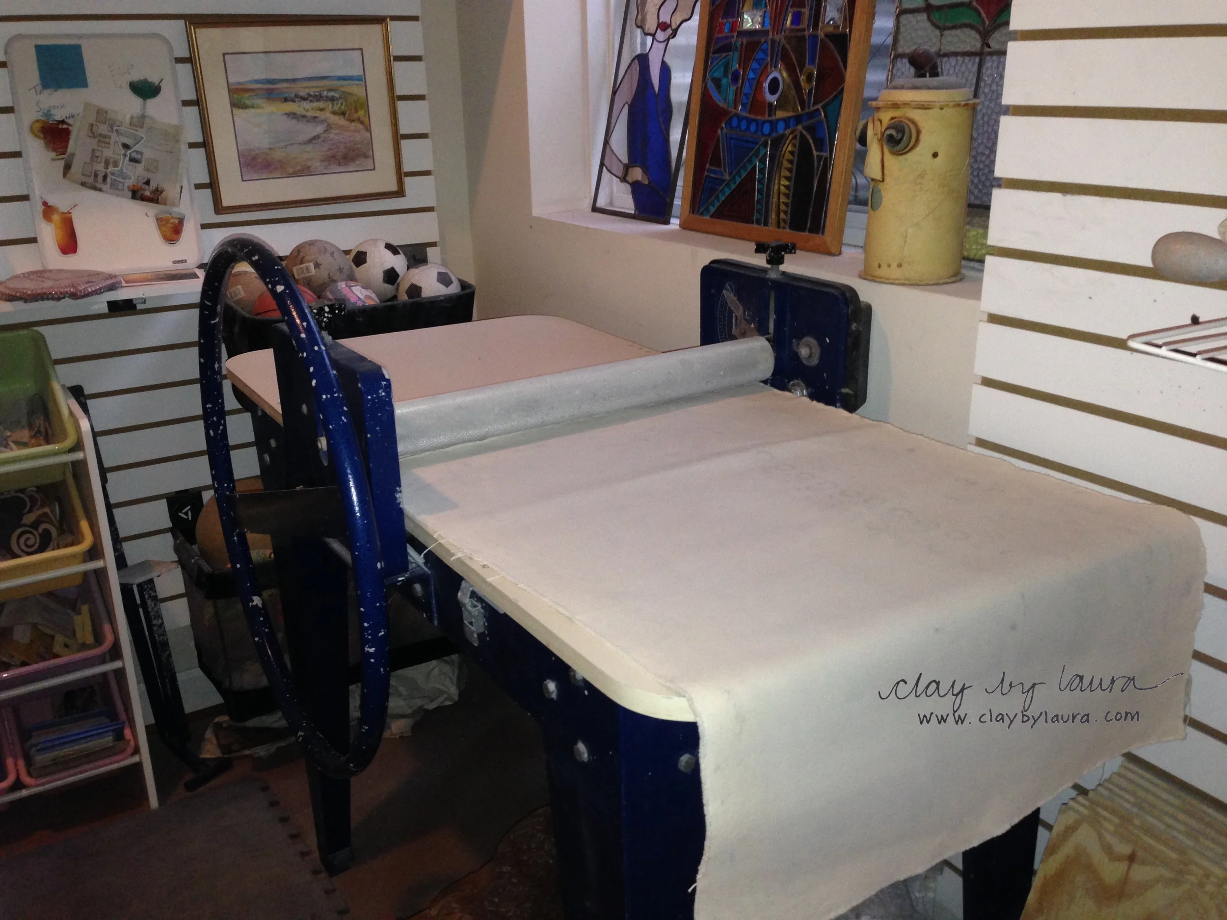 I've had my North Star slab roller for more than 10 years. It's currently the 'work horse' of the studio. I use it to roll out large slabs of clay to make my work.