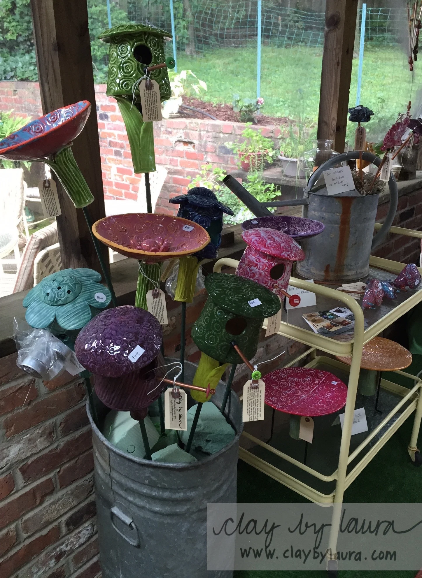 I brought many of my garden creations to this particular show. Many of the invitees belong to a local garden club. 