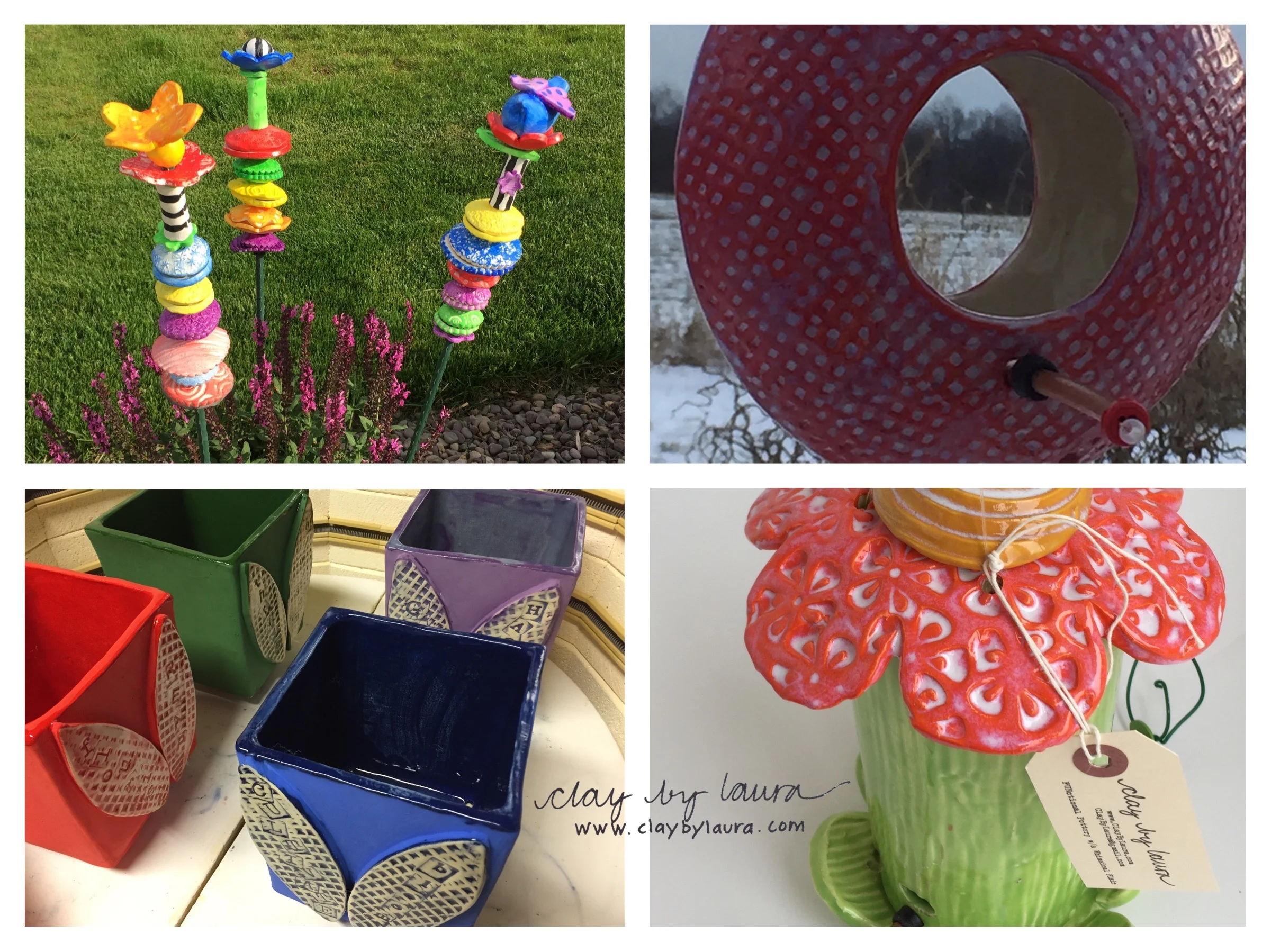 Garden art continues to be a source of creative exploration for me in the studio. I'm sure there are some new shapes to discover in 2016!