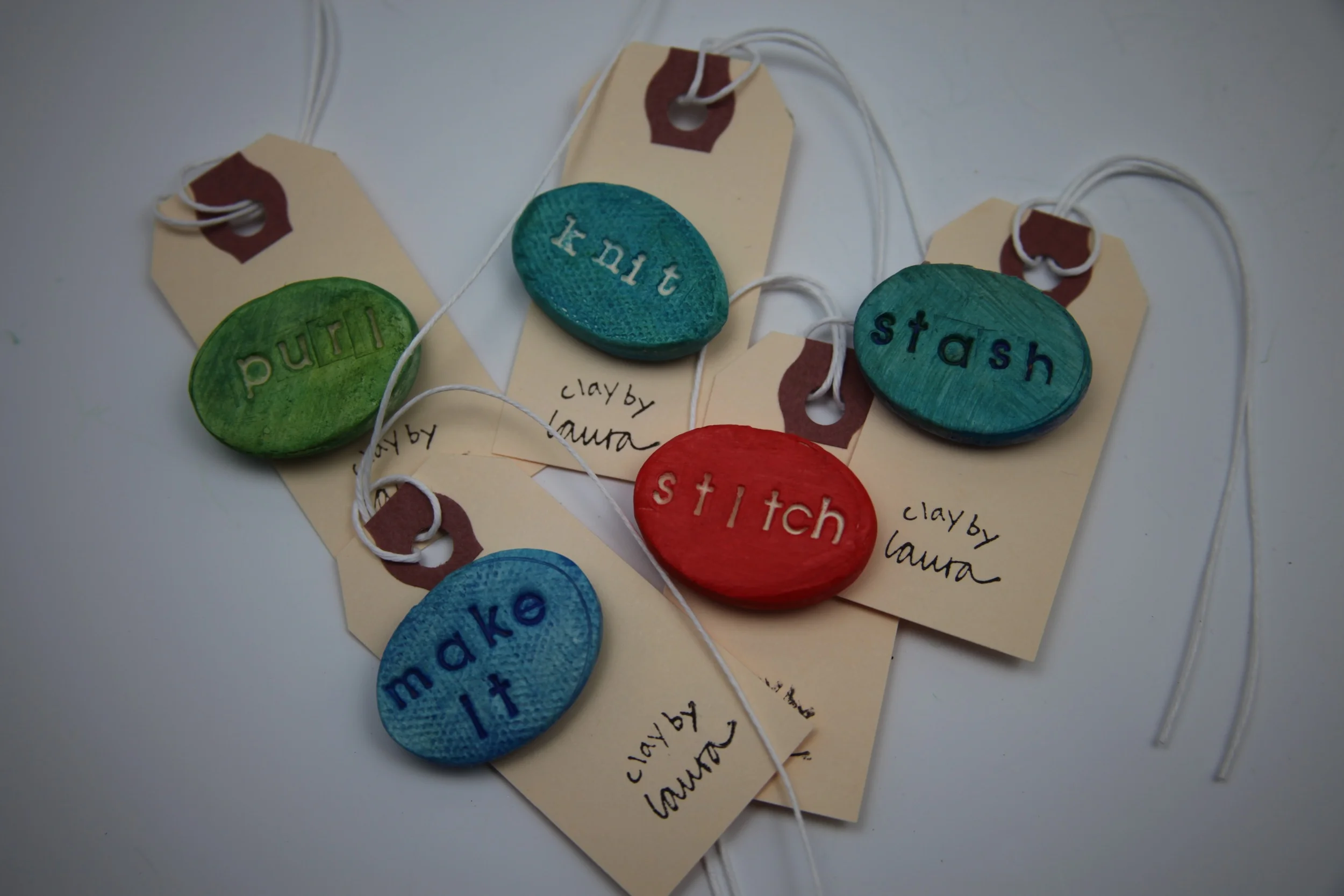 These limited edition yarn-related clips will be available for sale starting Friday evening at the Indie Pop Up Shop at the Knot House in Frederick, Md. 
