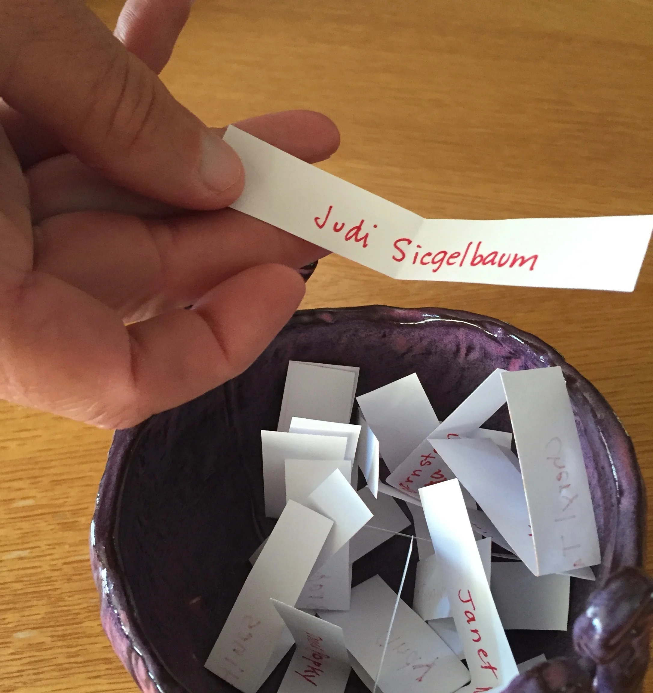 Be sure and add your name to 'the bowl' for the next giveaway!