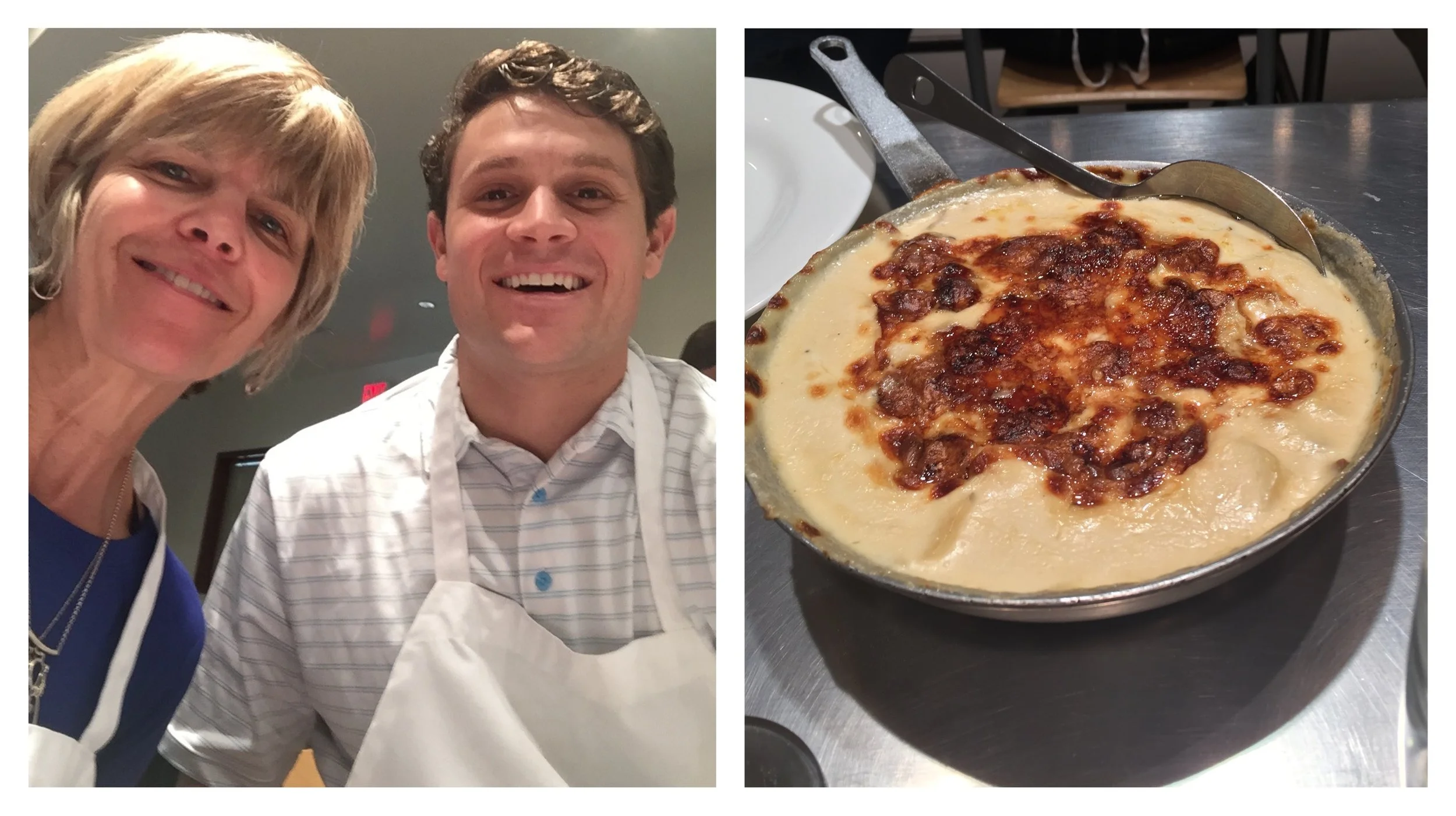 Jordan and I liked this Potato Gratin we made in our cooking class a lot! We'll be adding it to our Thanksgiving table this year. Want the recipe? Read on!