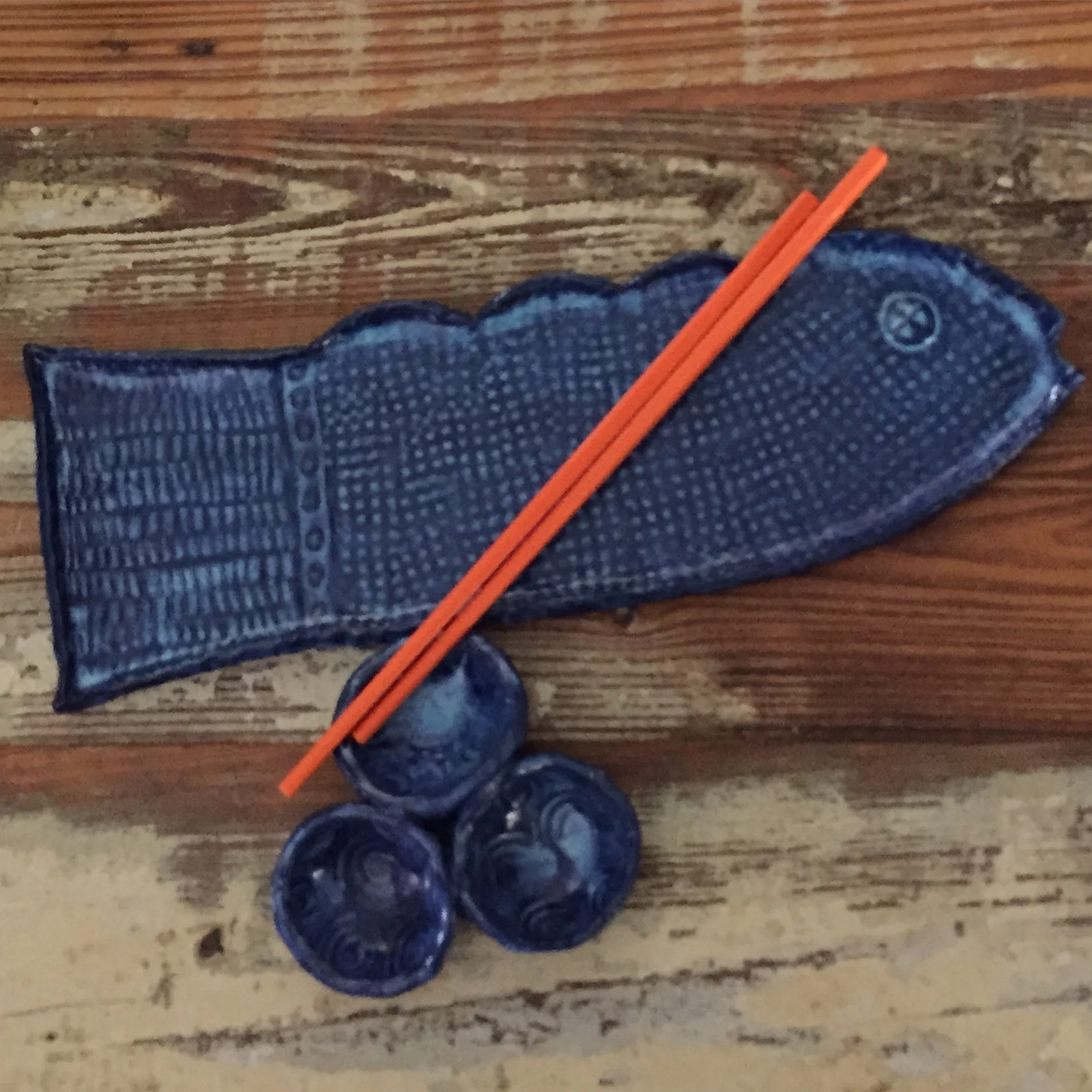 Fish Tray and Bowl Set