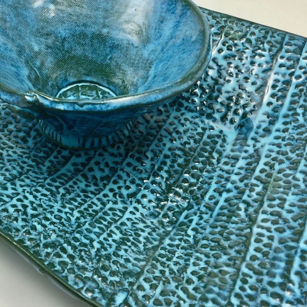 Large Tray and Bowl Set